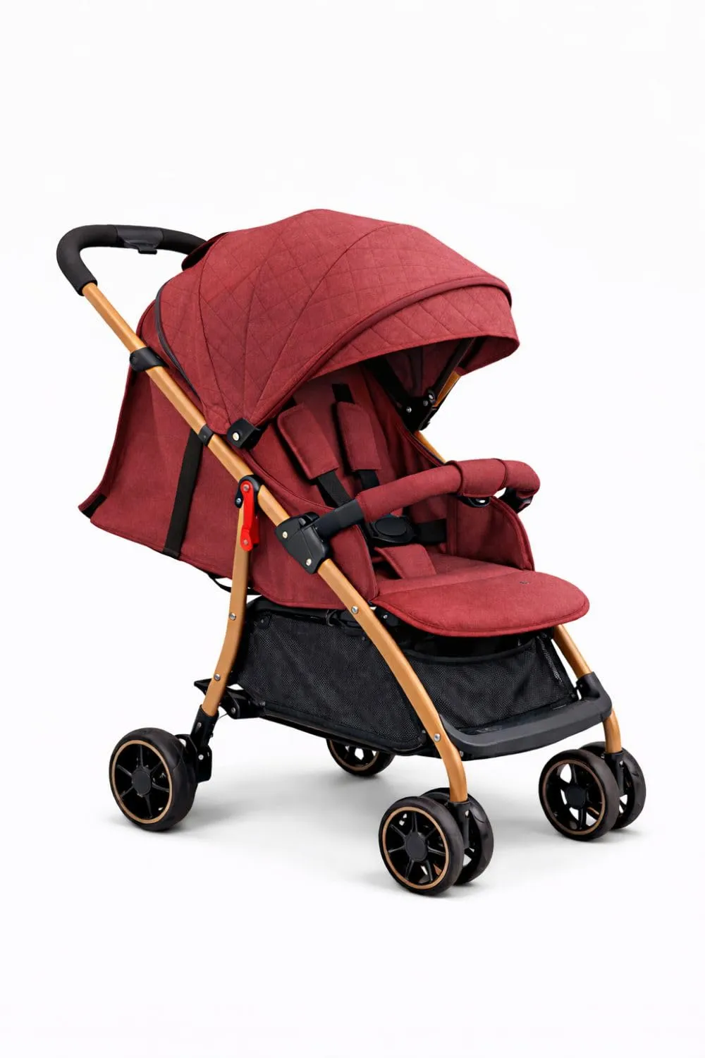 Leonardo Baby Passeggino Leggero Pieghevole 0-36 Mesi, Bordeaux - immagine 1
