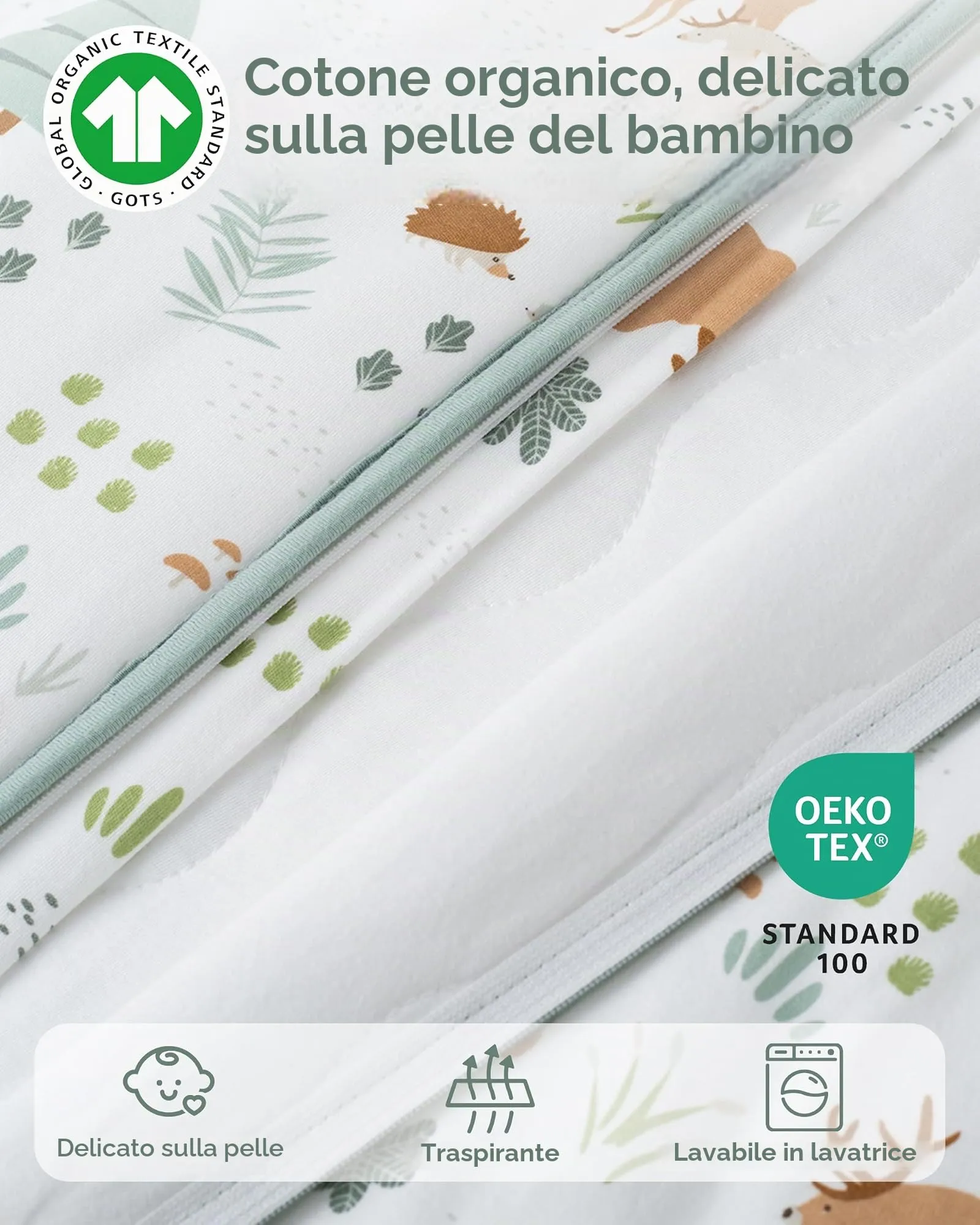 FIEMOL Sacco Nanna Neonato 0-6 Mesi, 1,5 TOG, Cotone - immagine 3