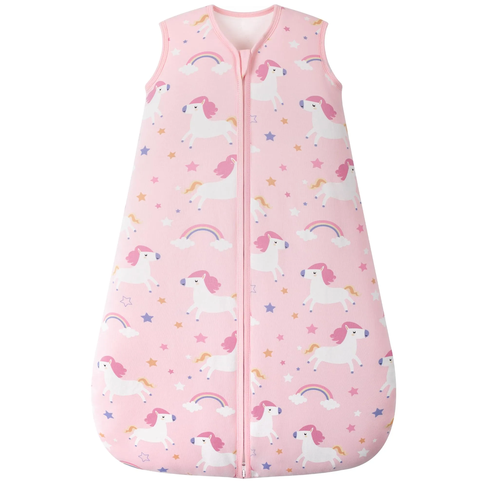 FIEMOL Sacco Nanna Invernale 2.5 TOG, 6-12 Mesi, Cotone Traspirante, Animale Rosa - immagine 1