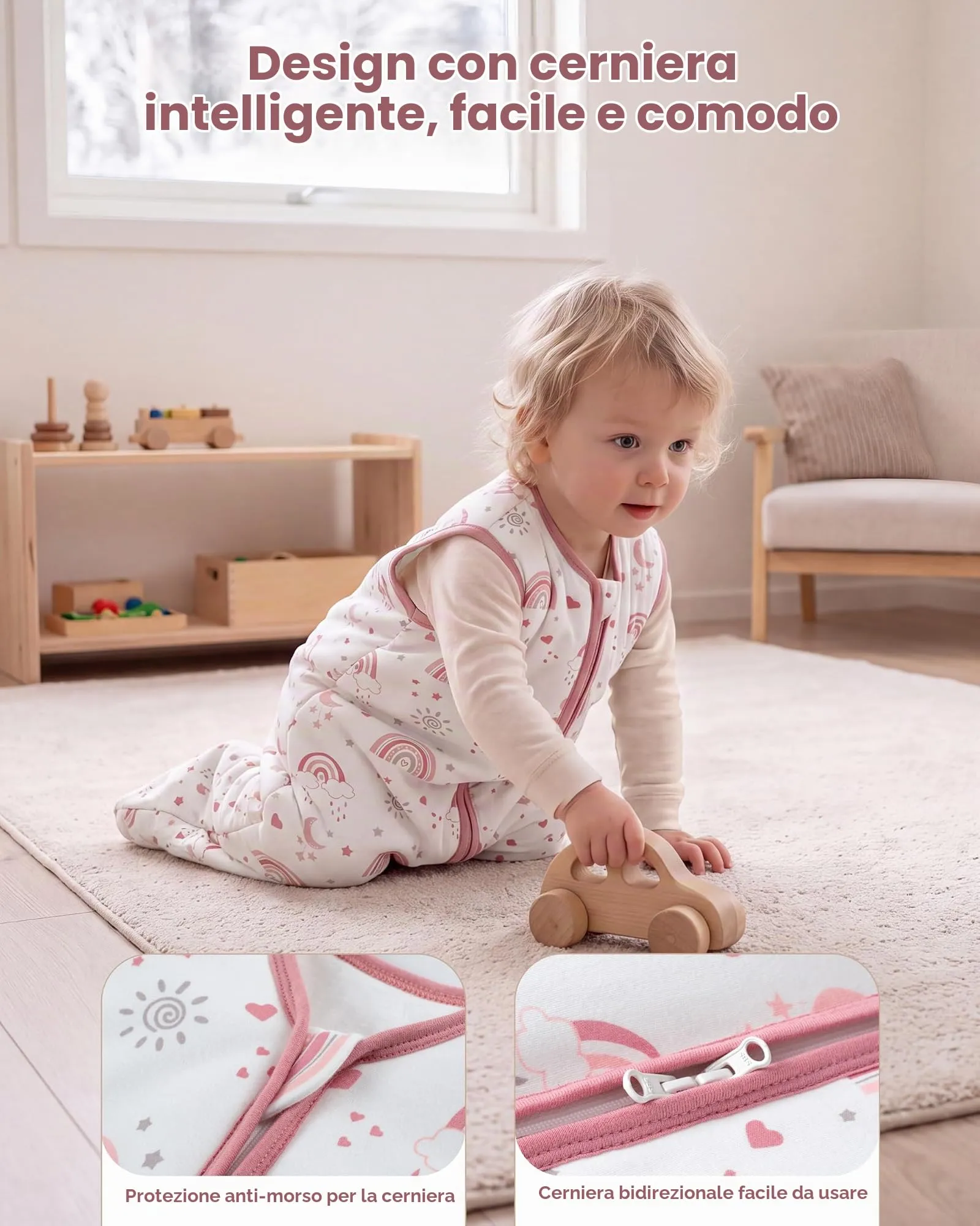 FIEMOL Sacco Nanna Neonato 6-12 Mesi, 1,5 TOG - immagine 2