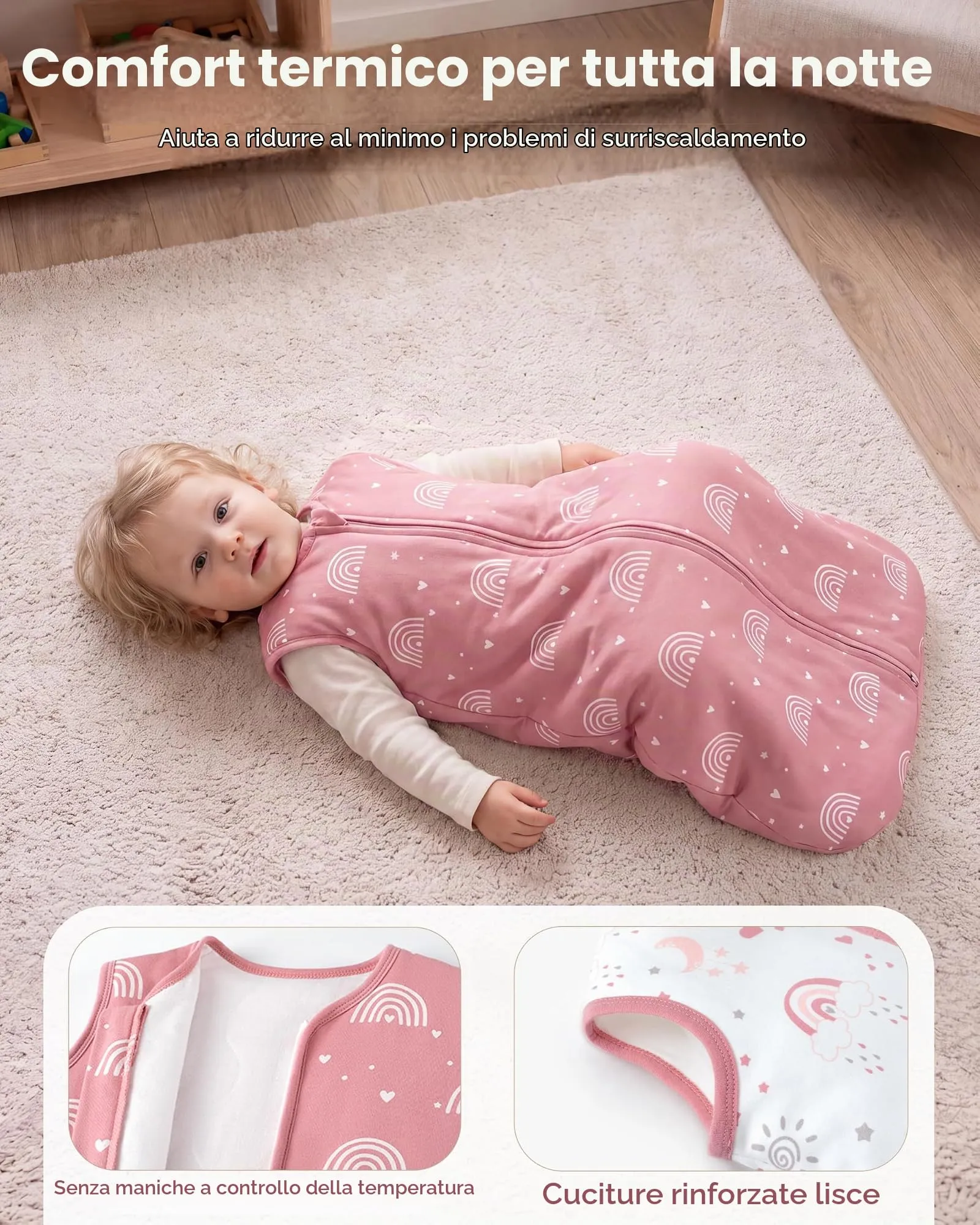 FIEMOL Sacco Nanna Neonato 6-12 Mesi, 1,5 TOG - immagine 7