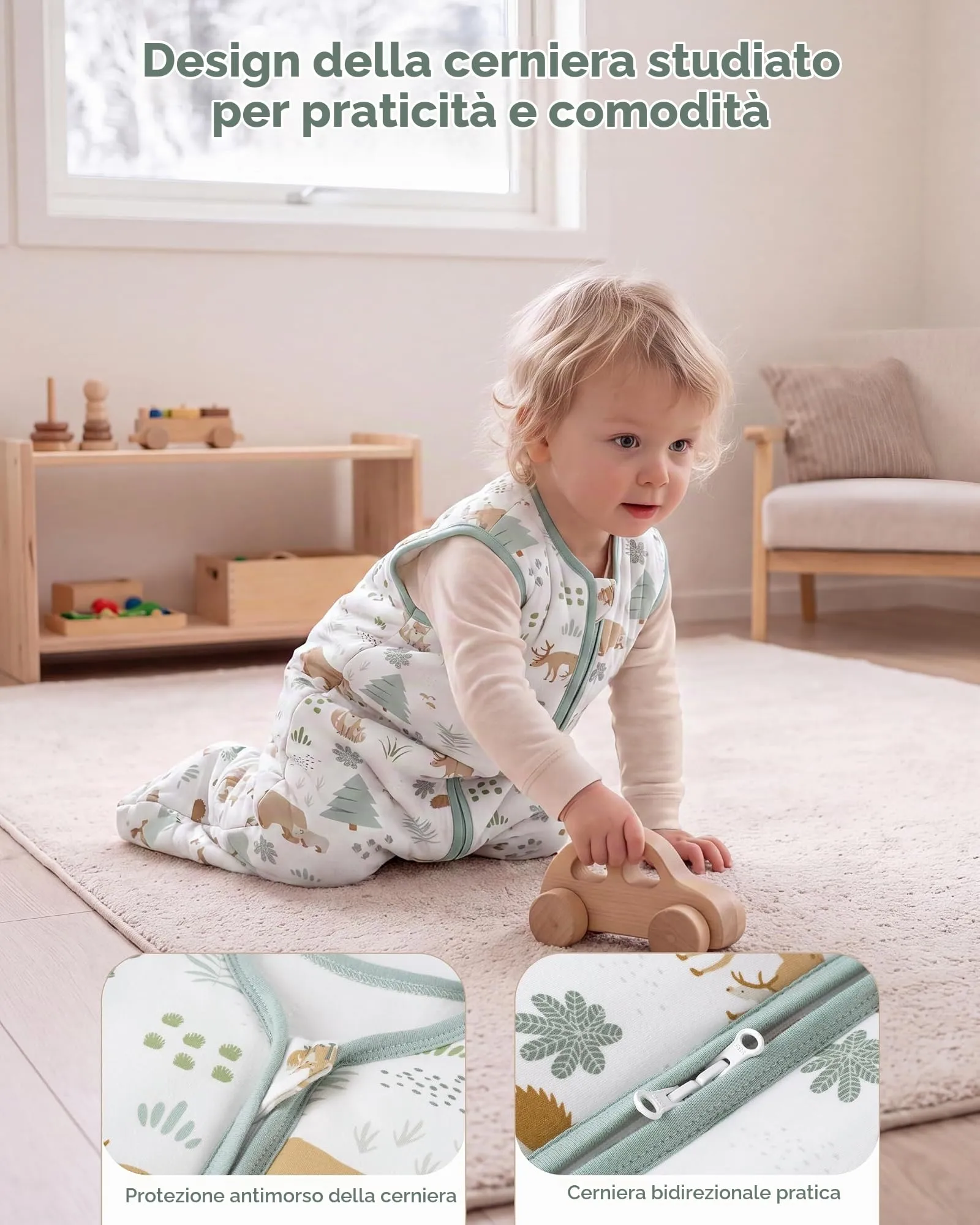 FIEMOL Sacco Nanna Neonato 6-12 Mesi, 1,5 TOG - immagine 2