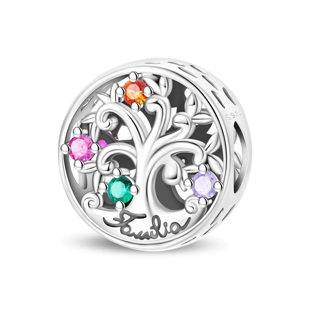 LIGHTDOG Ciondolo da donna in argento 925 compatibile con Pandora e stile europeo - immagine 1
