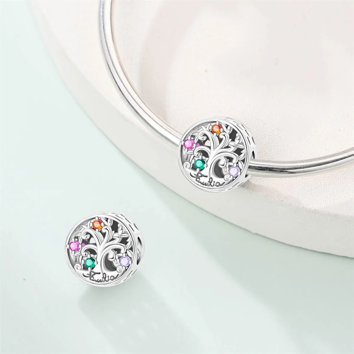 LIGHTDOG Ciondolo da donna in argento 925 compatibile con Pandora e stile europeo - immagine 2
