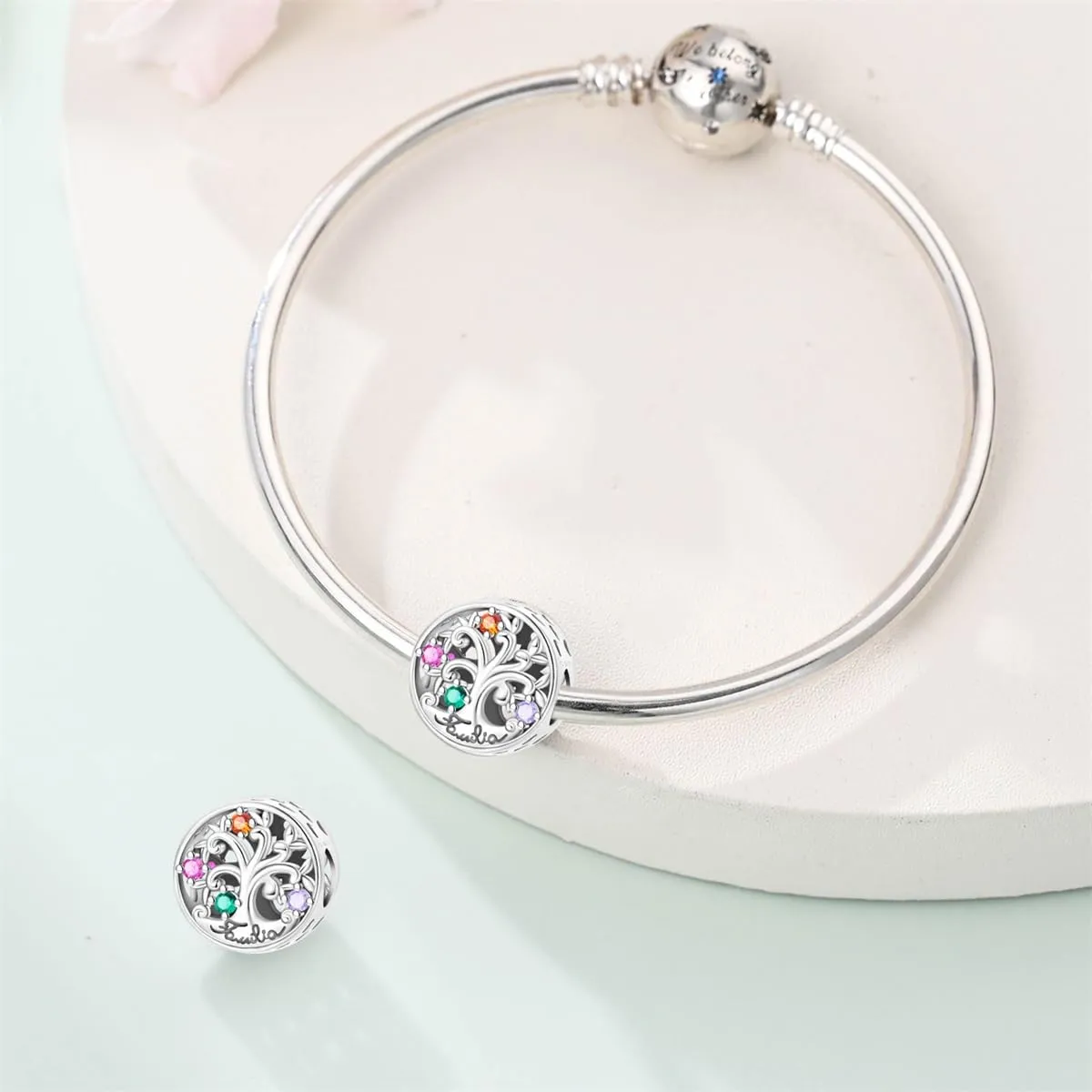 LIGHTDOG Ciondolo da donna in argento 925 compatibile con Pandora e stile europeo - immagine 4