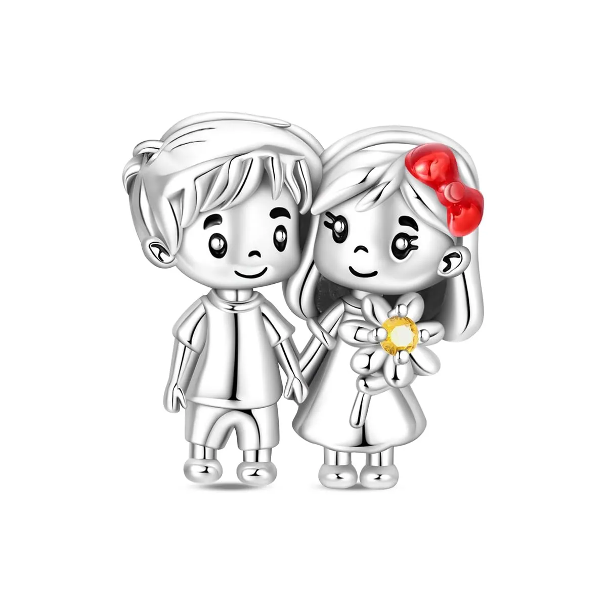 LIGHTDOG Ciondolo da donna in argento 925 compatibile con bracciali Pandora e stile europeo - immagine 1