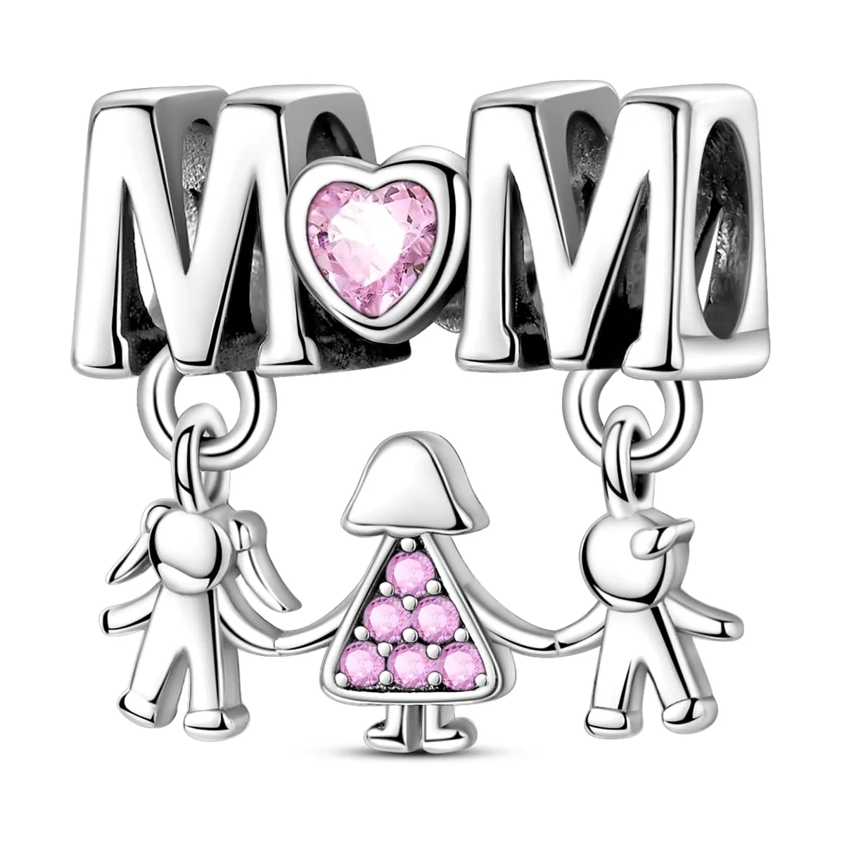 LIGHTDOG Ciondolo da donna in argento 925 compatibile con bracciali Pandora e stile europeo - immagine 1