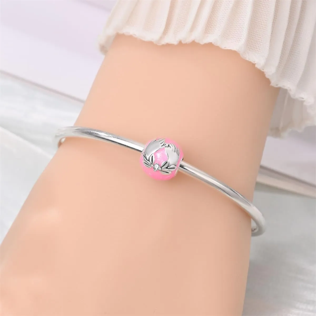 LIGHTDOG Ciondolo da donna in argento 925 per bracciali Pandora e stile europeo - immagine 3