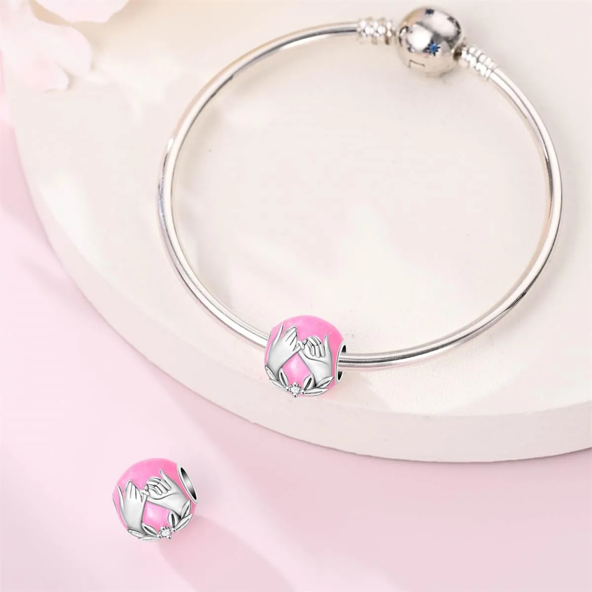 LIGHTDOG Ciondolo da donna in argento 925 per bracciali Pandora e stile europeo - immagine 4
