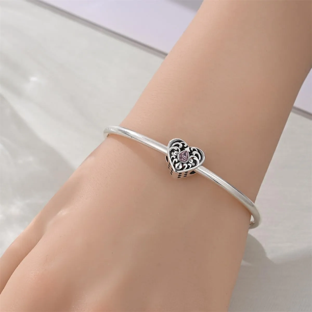 LIGHTDOG Ciondolo da donna in argento 925 per bracciali stile europeo e Pandora - immagine 3