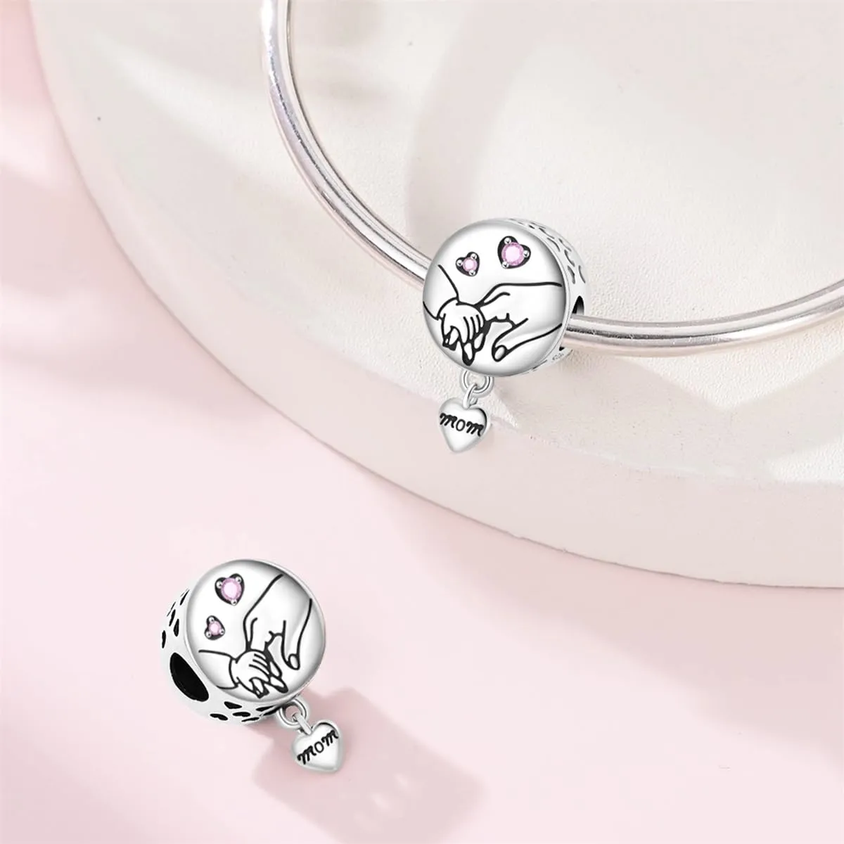 LIGHTDOG Ciondolo da donna in argento 925 compatibile con Pandora e bracciali stile europeo - immagine 2