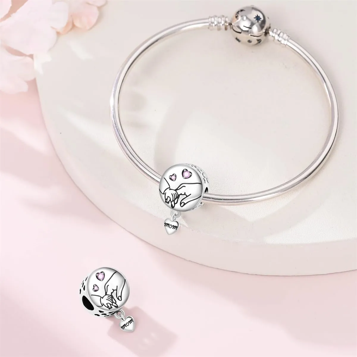 LIGHTDOG Ciondolo da donna in argento 925 compatibile con Pandora e bracciali stile europeo - immagine 4