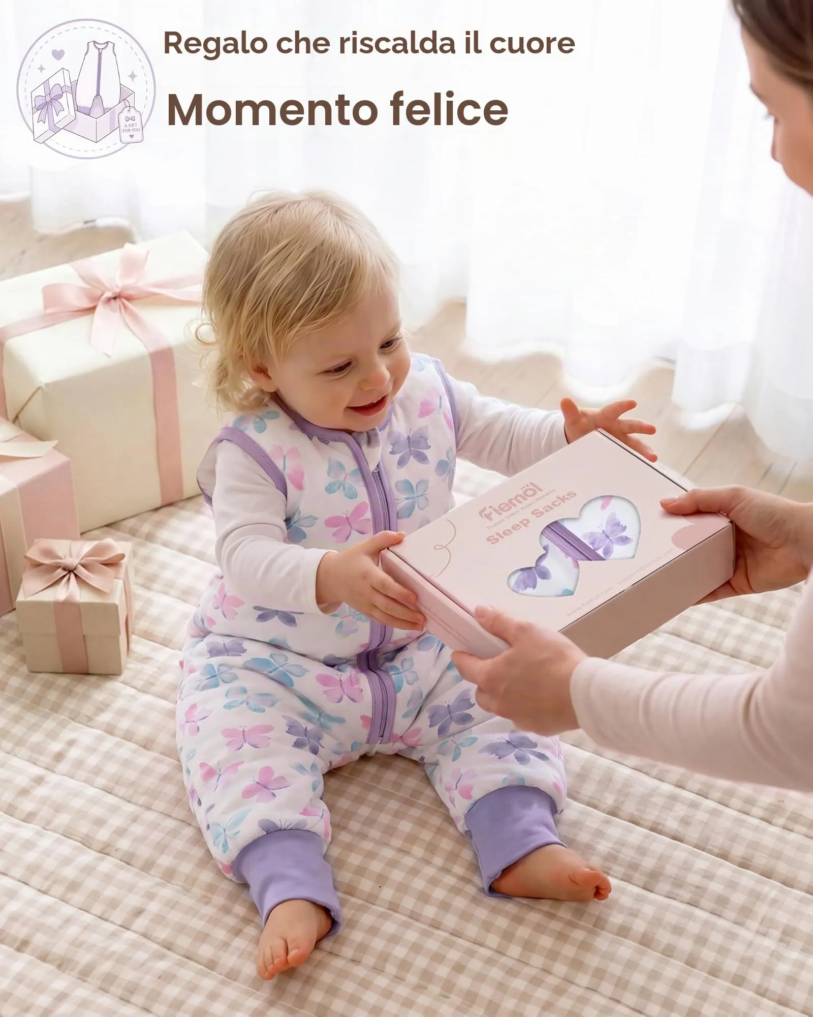 FIEMOL Sacco Nanna Invernale con Piedini, 2.5 TOG, 18-36 Mesi - immagine 9