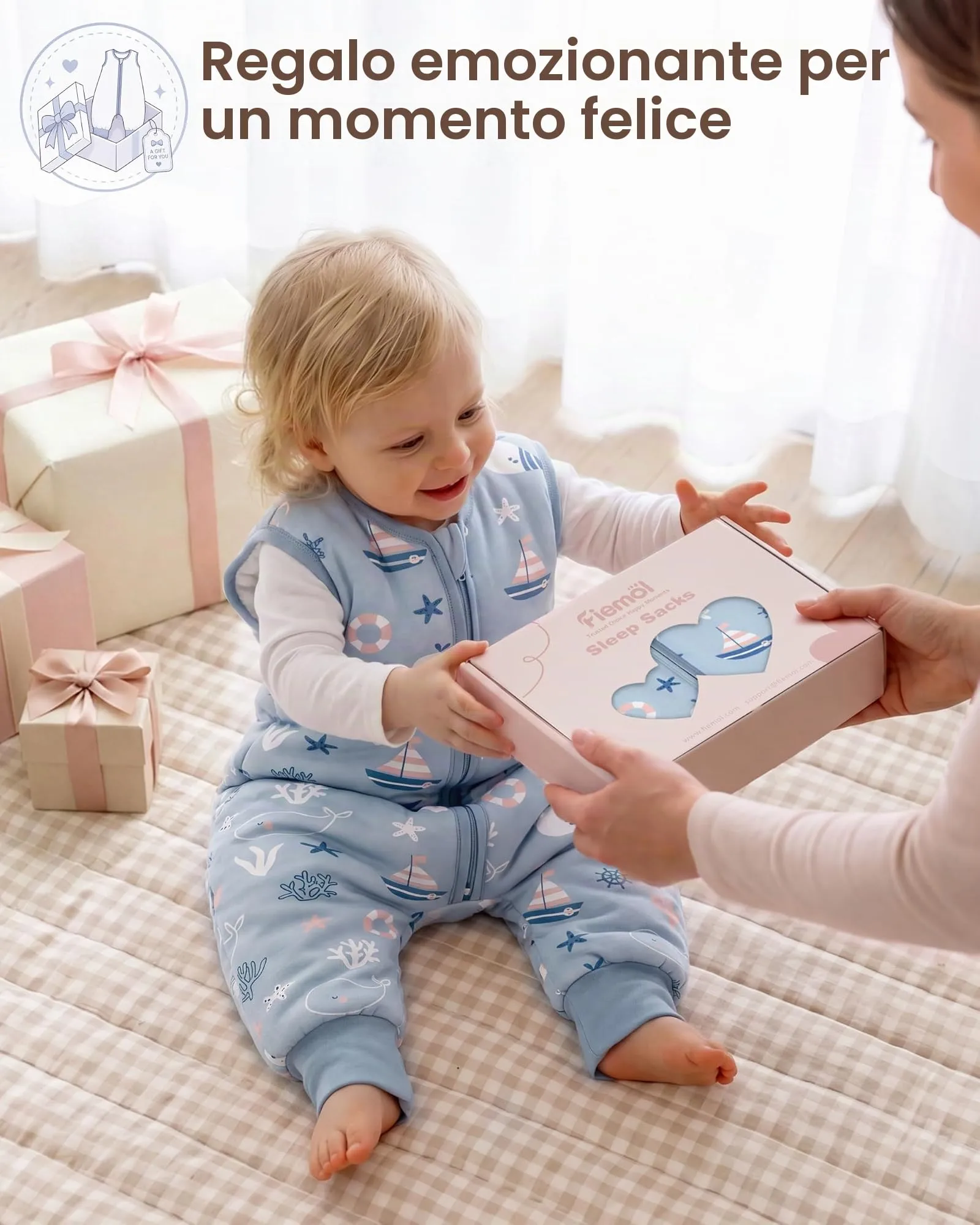 FIEMOL Sacco Nanna Invernale con Piedini TOG 2,5, 18-36 Mesi - immagine 9