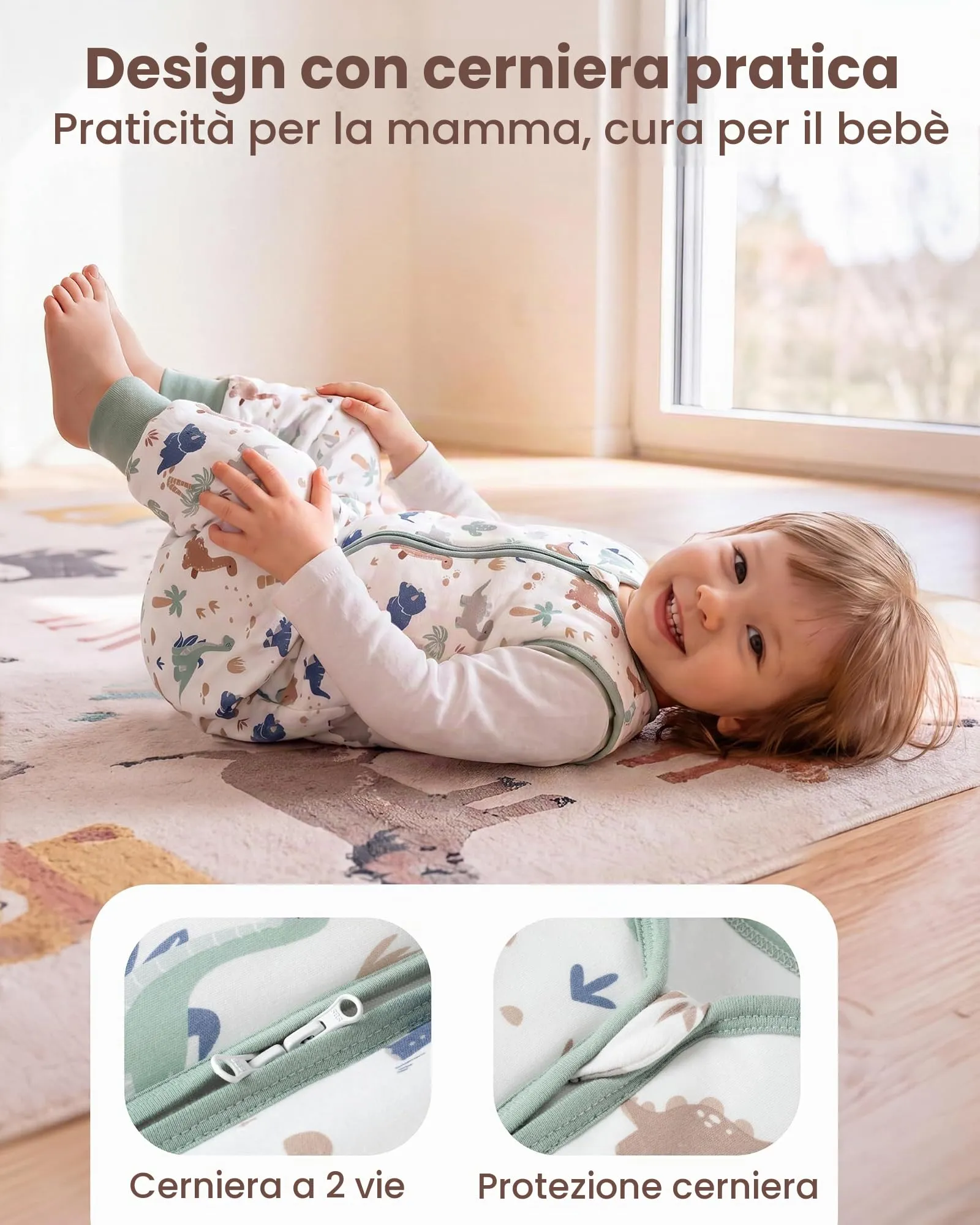 FIEMOL Sacco Nanna con Piedini Tog 1.5, 6-18 Mesi - immagine 4