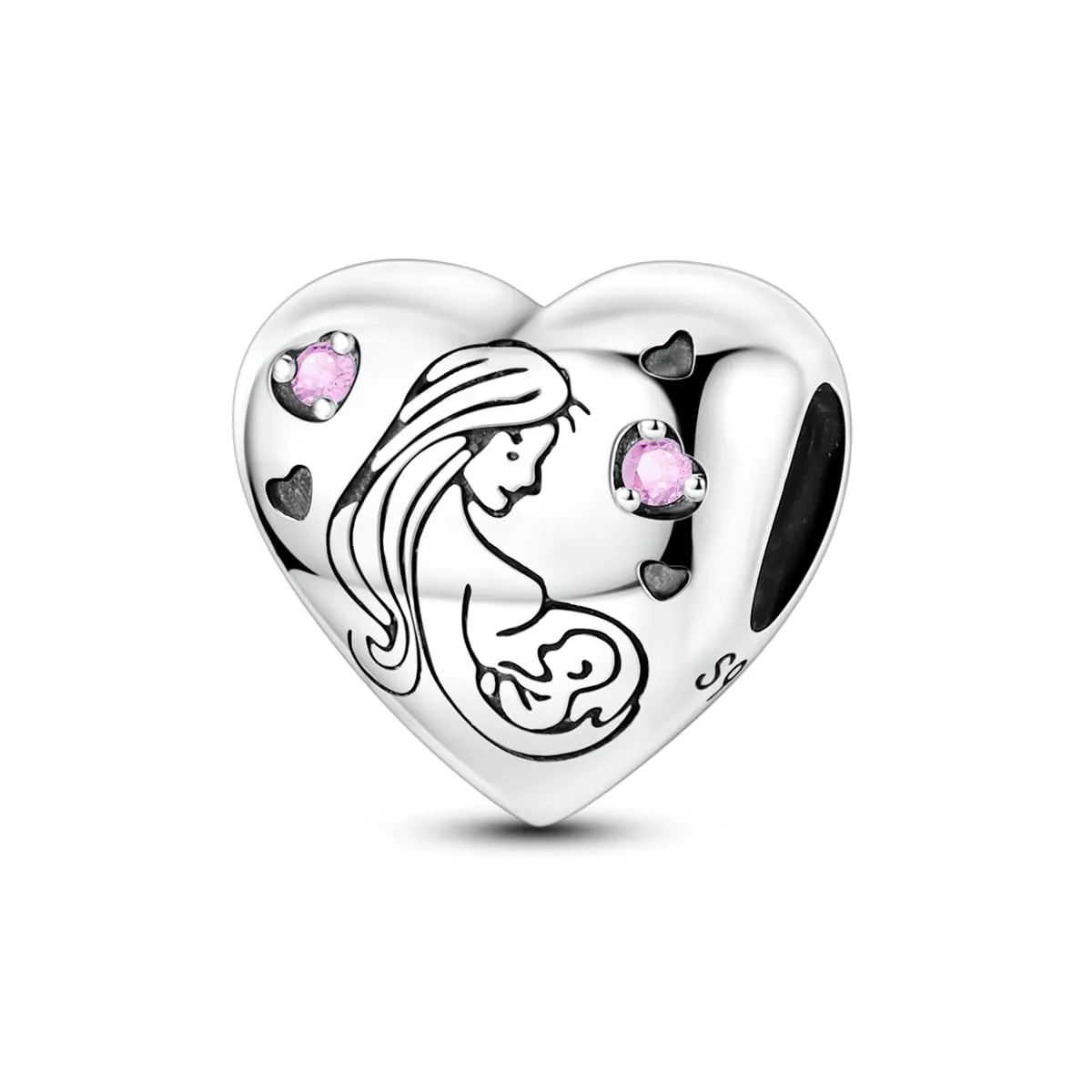 LIGHTDOG Ciondolo da donna in argento 925, compatibile con bracciali Pandora e stile europeo - immagine 1
