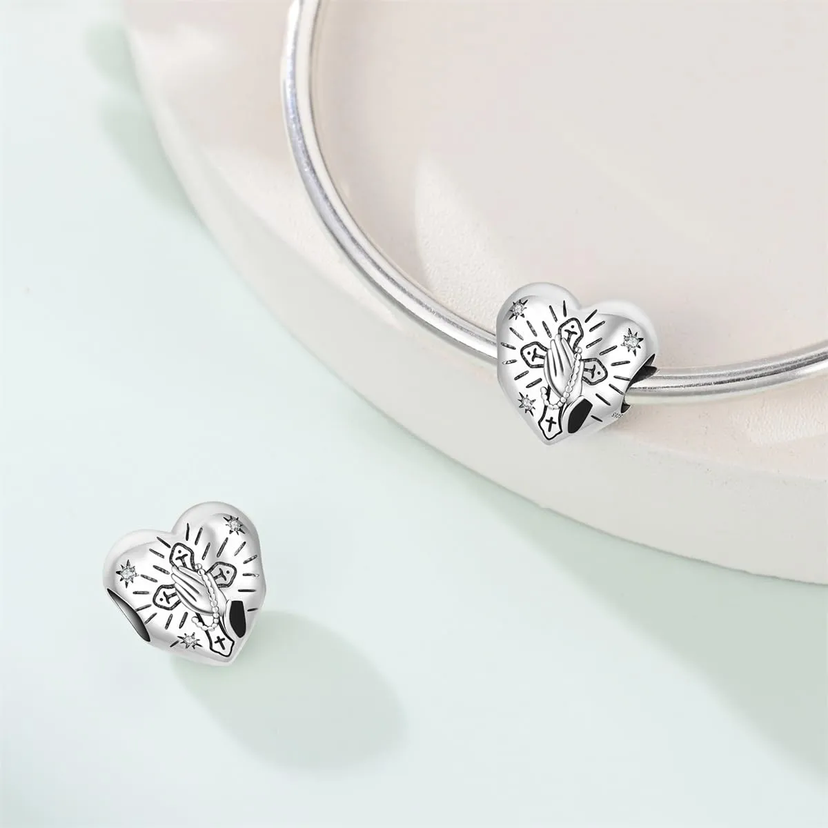 LIGHTDOG Ciondolo da donna in argento 925 per bracciali Pandora e stile europeo - immagine 2