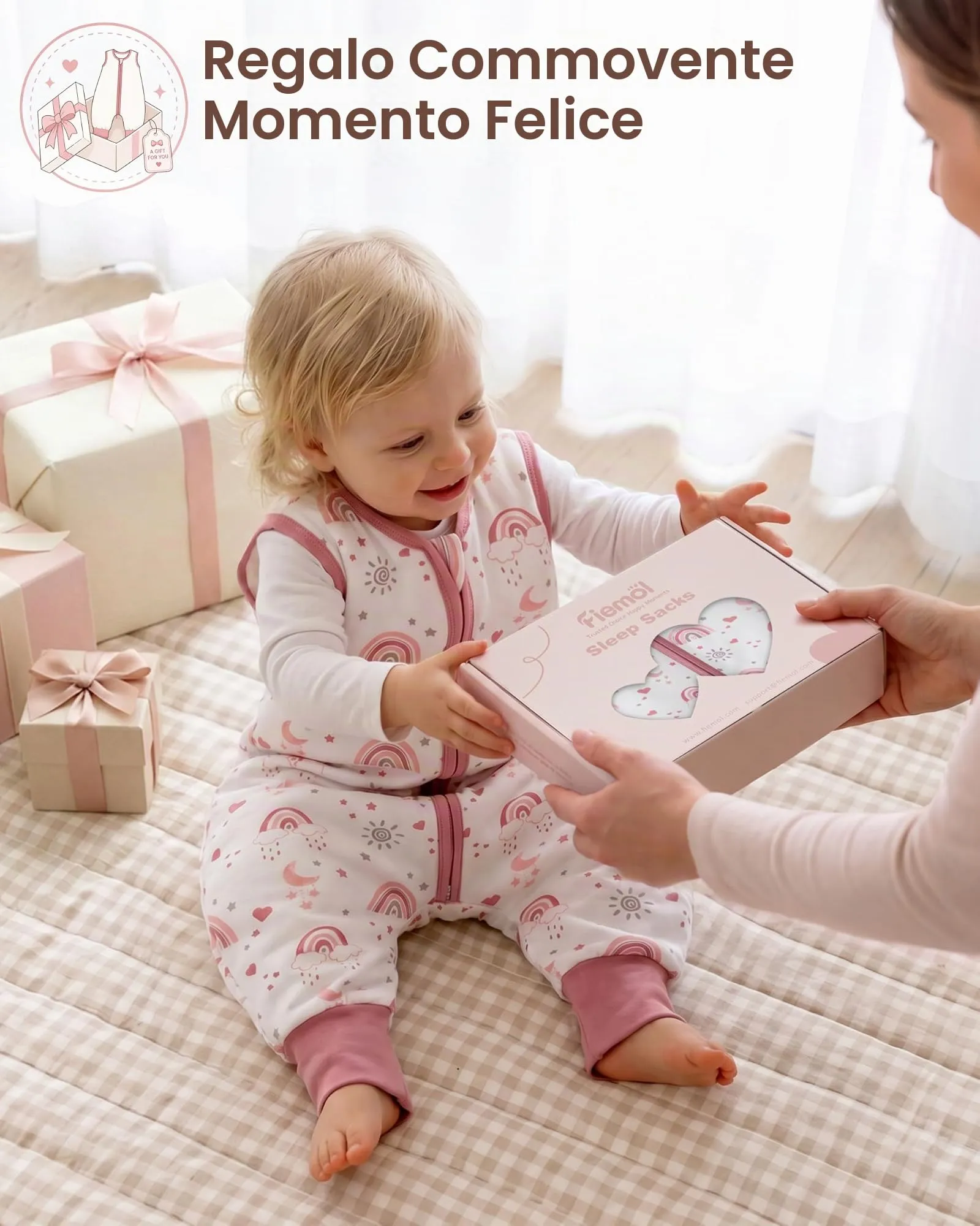 FIEMOL Sacco Nanna Invernale con Piedini, 2,5 TOG, 18-36 Mesi - immagine 9