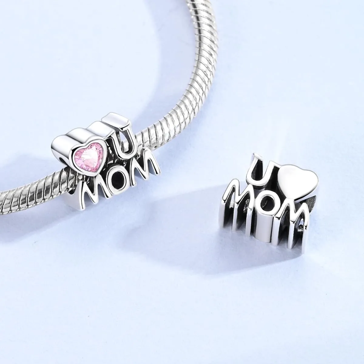 LIGHTDOG Ciondolo da donna in argento 925 compatibile con bracciali Pandora e stile europeo - immagine 2