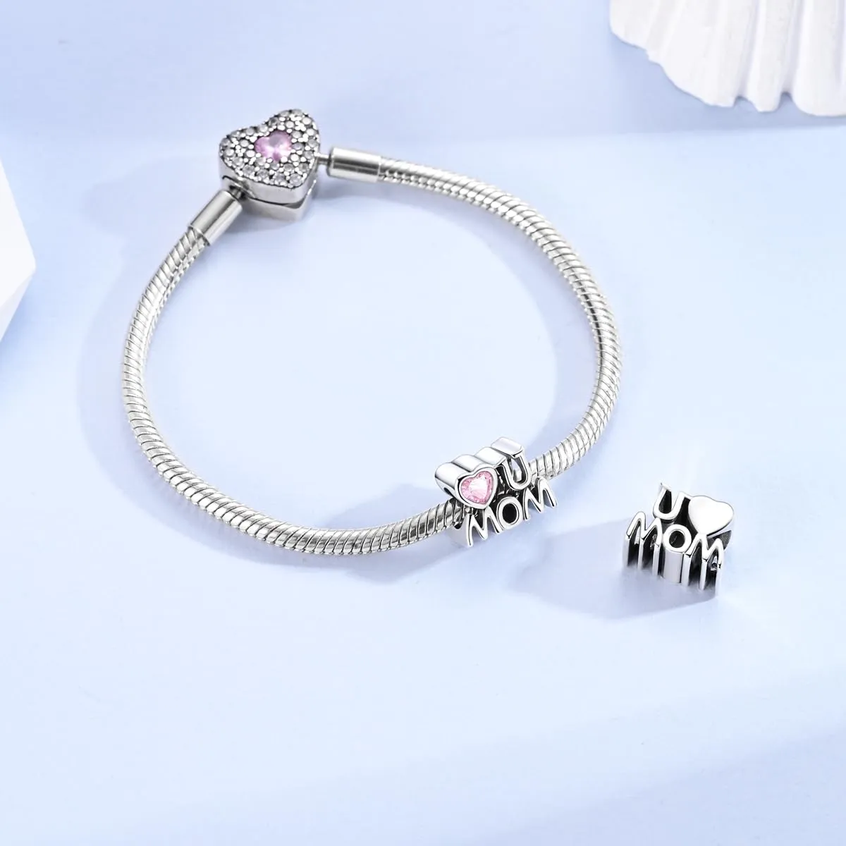 LIGHTDOG Ciondolo da donna in argento 925 compatibile con bracciali Pandora e stile europeo - immagine 4