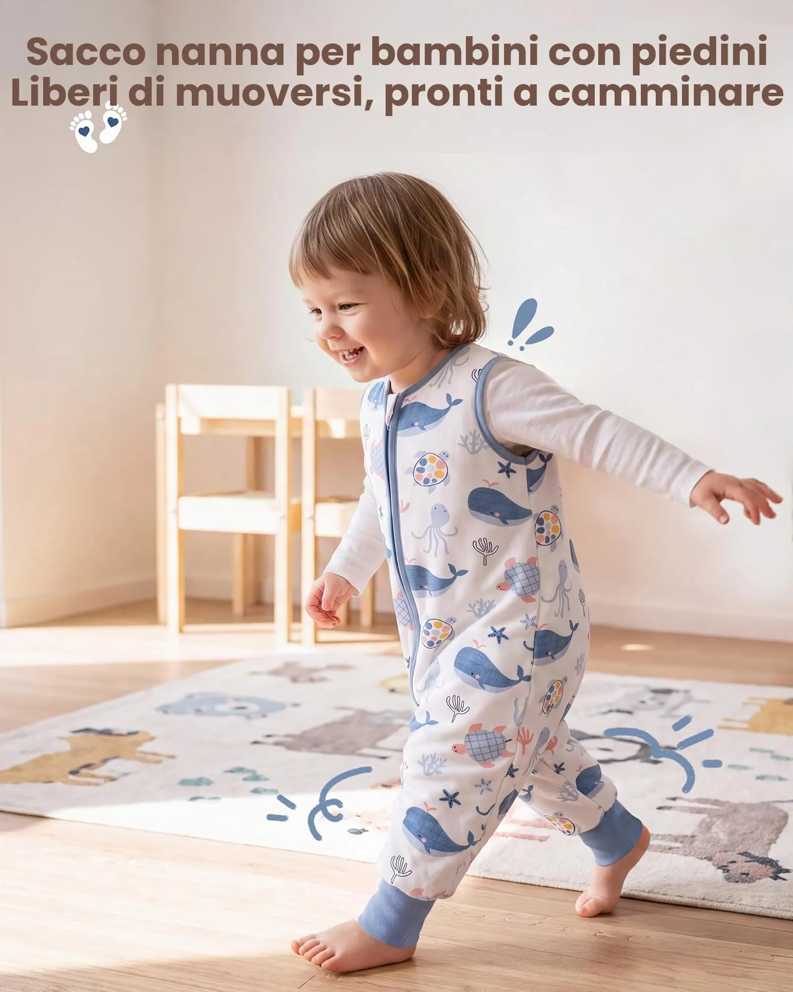 FIEMOL Sacco Nanna con Piedini, Tog 1.5, 3-4 Anni - immagine 2