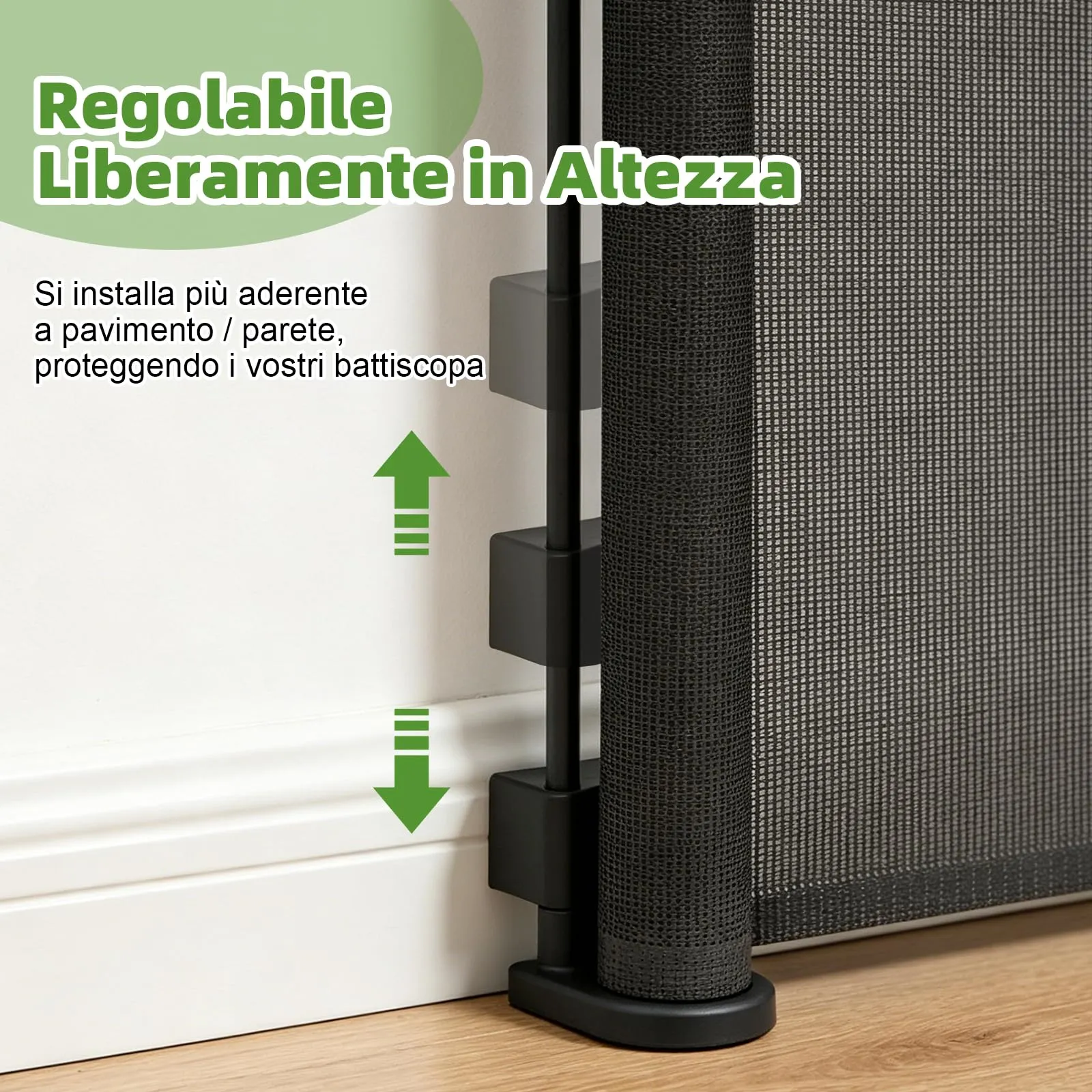 Dioxide Cancelletto Retrattile per Bambini e Cani, 0-150cm, Nero - immagine 6