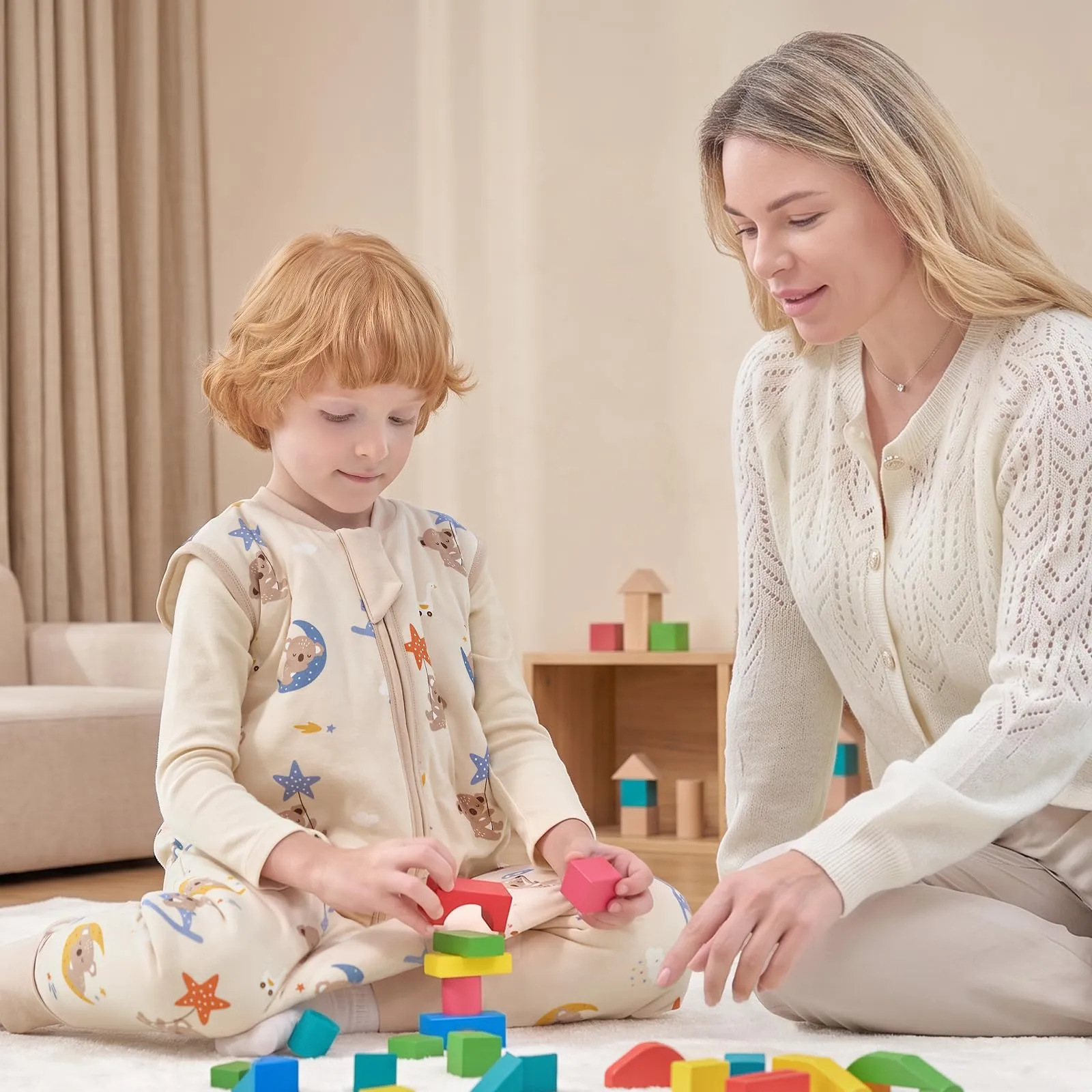 MIKAFEN Sacco Nanna con Gambe per Bambini, 2.5 Tog, 3-4 anni - immagine 2