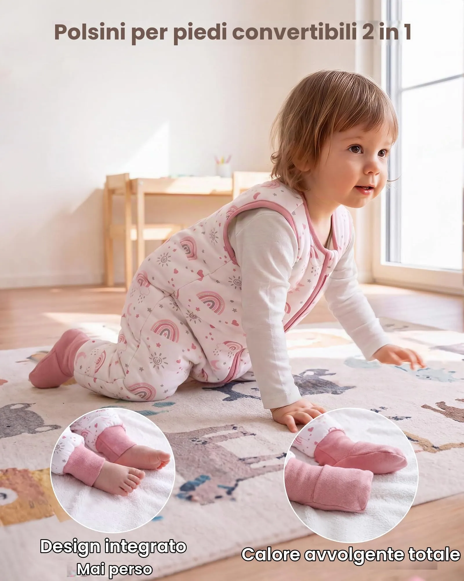 FIEMOL Sacco Nanna Invernale con Piedini TOG 2,5, 6-18 Mesi - immagine 3