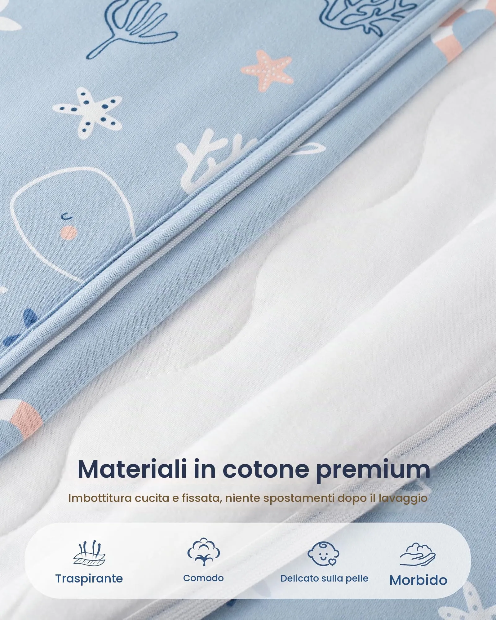 FIEMOL Sacco Nanna Invernale TOG 2,5 con Piedini, 3-4 Anni - immagine 5