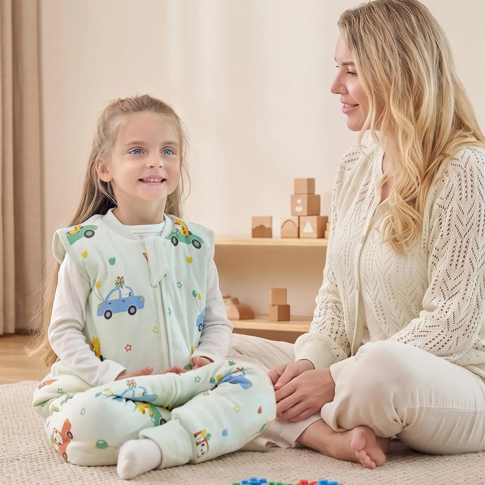 MIKAFEN Sacco Nanna con Gambe per Bambini 2,5 Tog, 6-18 Mesi - immagine 2