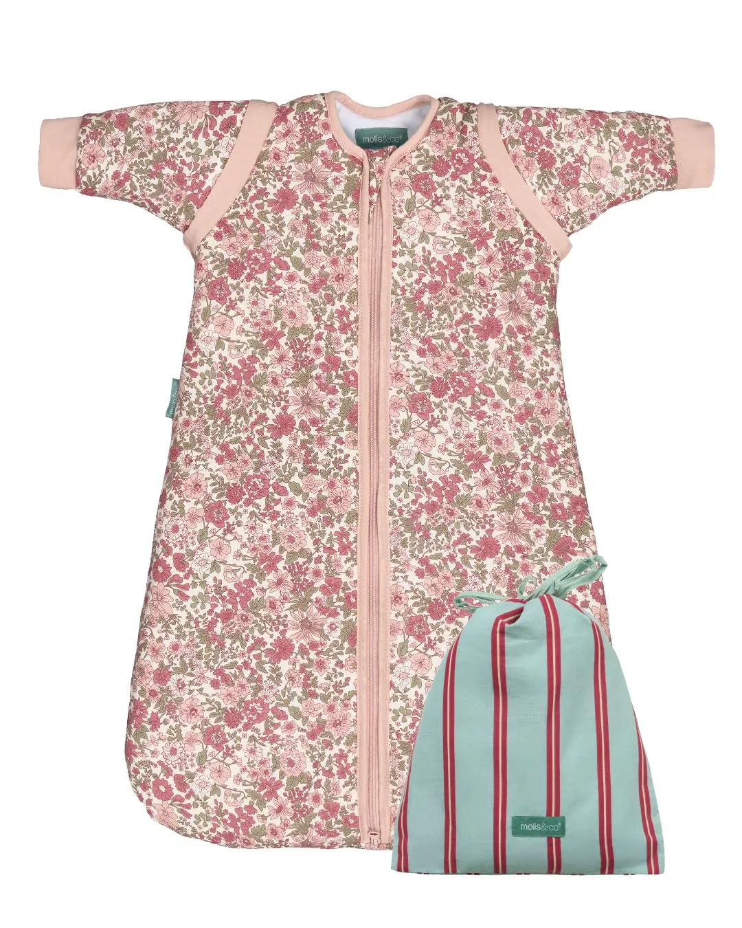 molis & co Sacco Nanna con Maniche e Calzini Staccabili 2.5 TOG, Winter Commelina, 12-18 mesi - immagine 1