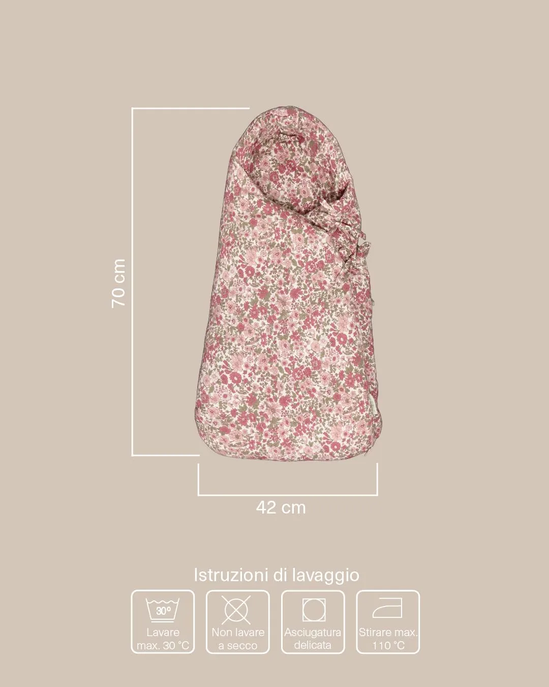 molis & co Sacco Passeggino Invernale Universale TOG 6.5 - 100% Cotone OEKO-TEX 100 - Winter Commelina - immagine 2