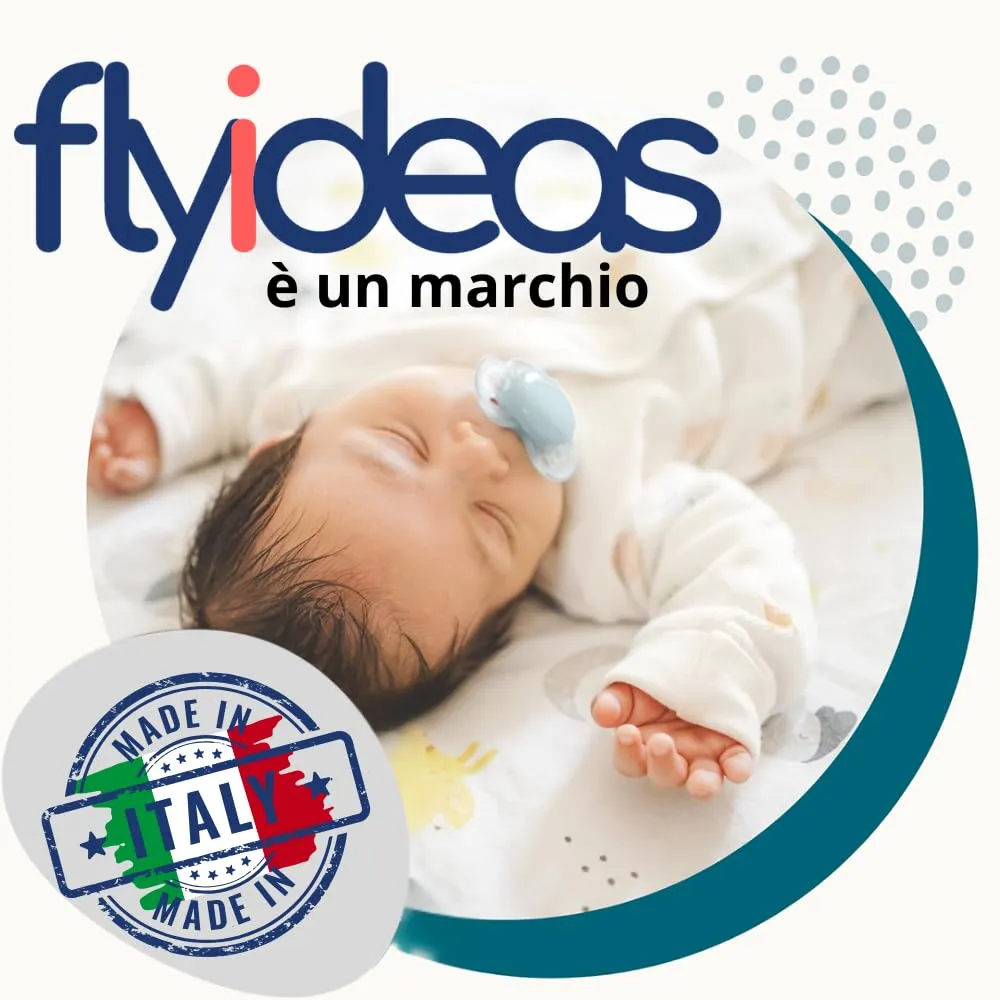 FlyIdeas Set 2 Lenzuola Lettino 120x60 cm Bianco, 100% Cotone - immagine 10