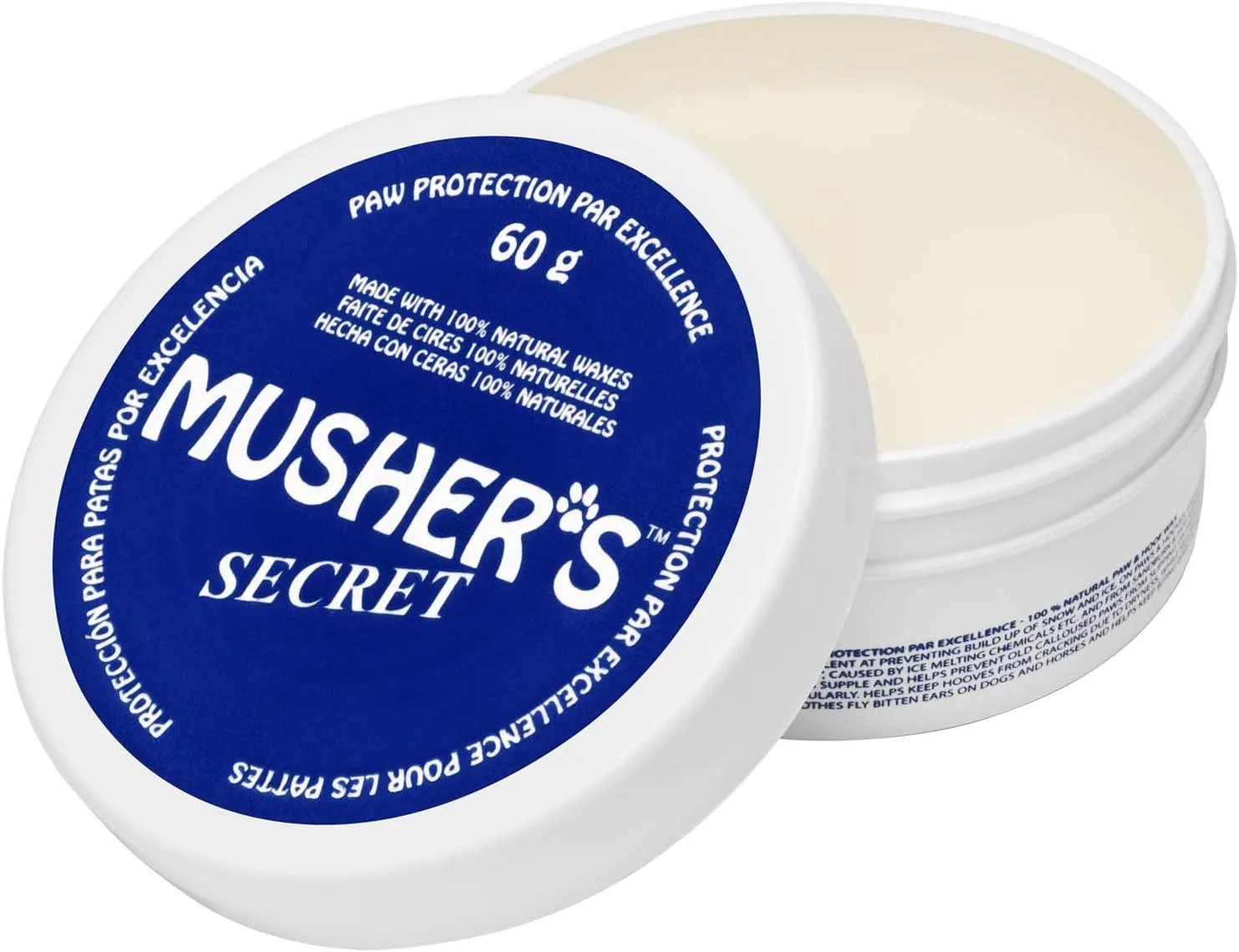 Musher's Secret Balsamo Zampe Cane, Protezione Naturale, 60g - immagine 1