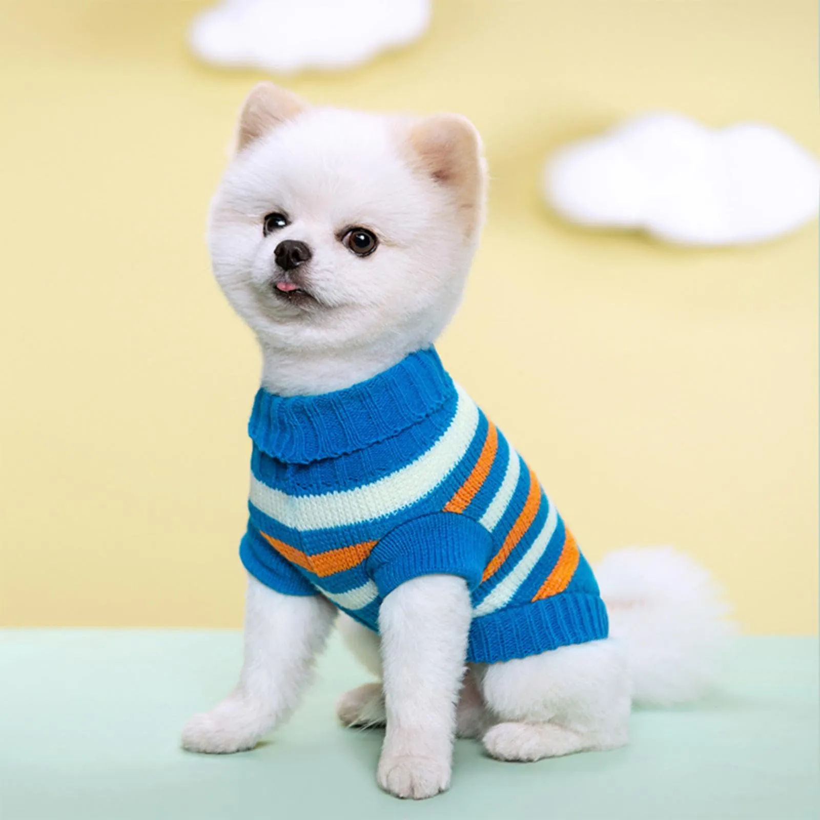 Vixpyzz Maglione per cani, taglia XXS, lavorato a maglia per cani di piccola taglia, autunno inverno - immagine 5
