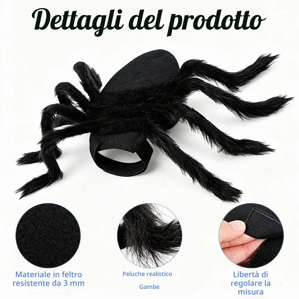 Mikiuly Halloween Spider Costume for Cats and Small Dogs - immagine 3