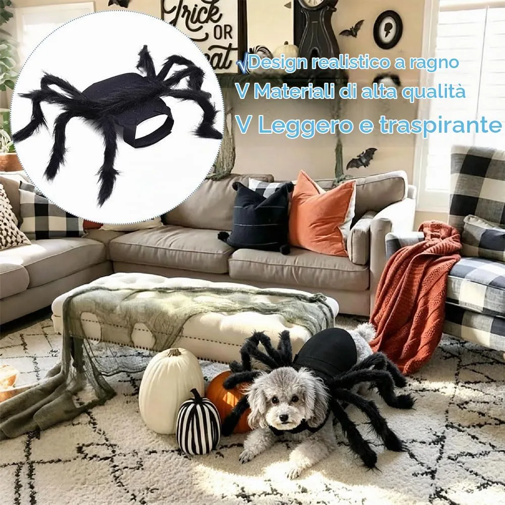 Mikiuly Halloween Spider Costume for Cats and Small Dogs - immagine 4