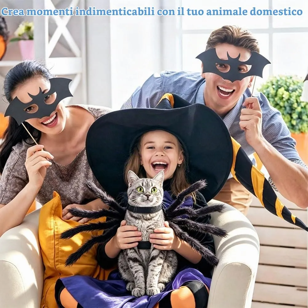 Mikiuly Halloween Spider Costume for Cats and Small Dogs - immagine 6