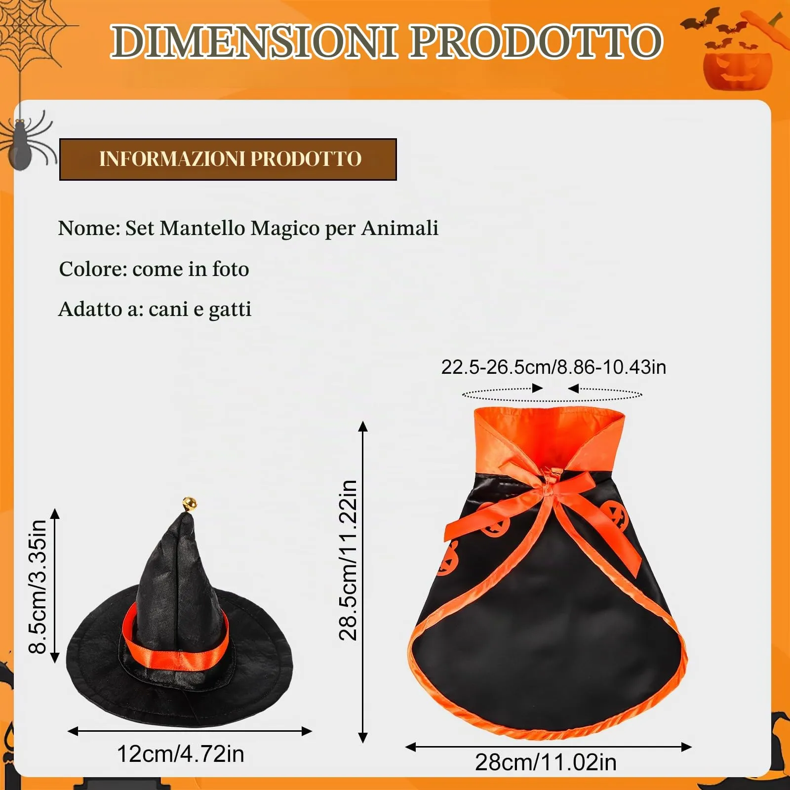 KufaerBeam Costume da Vampiro per Cani di Piccola Taglia e Gatti - immagine 2