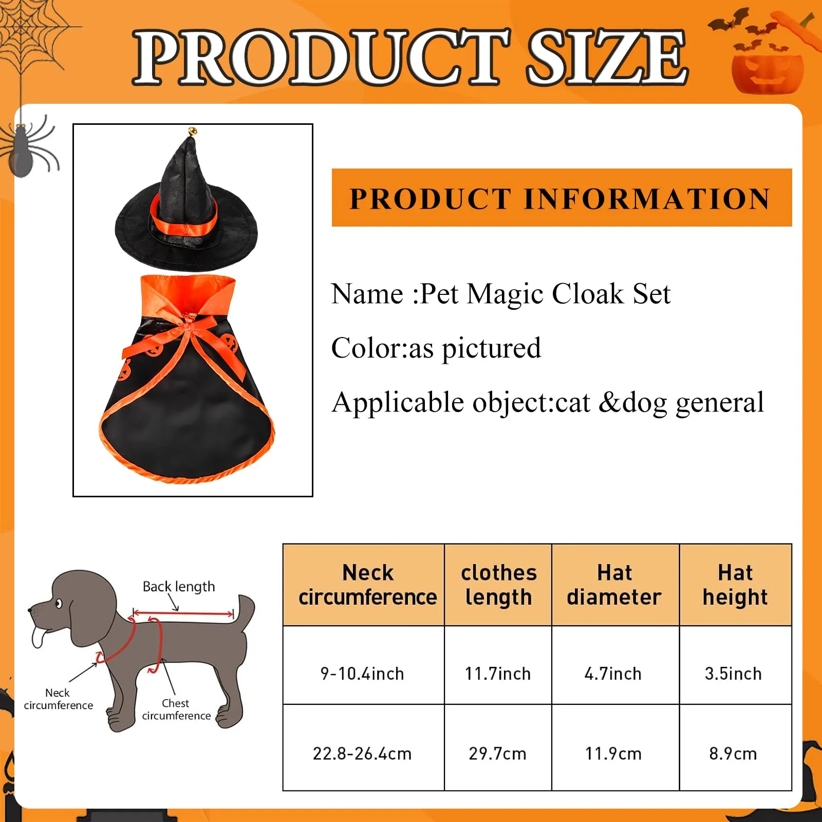 KufaerBeam Costume da Vampiro per Cani di Piccola Taglia e Gatti - immagine 5