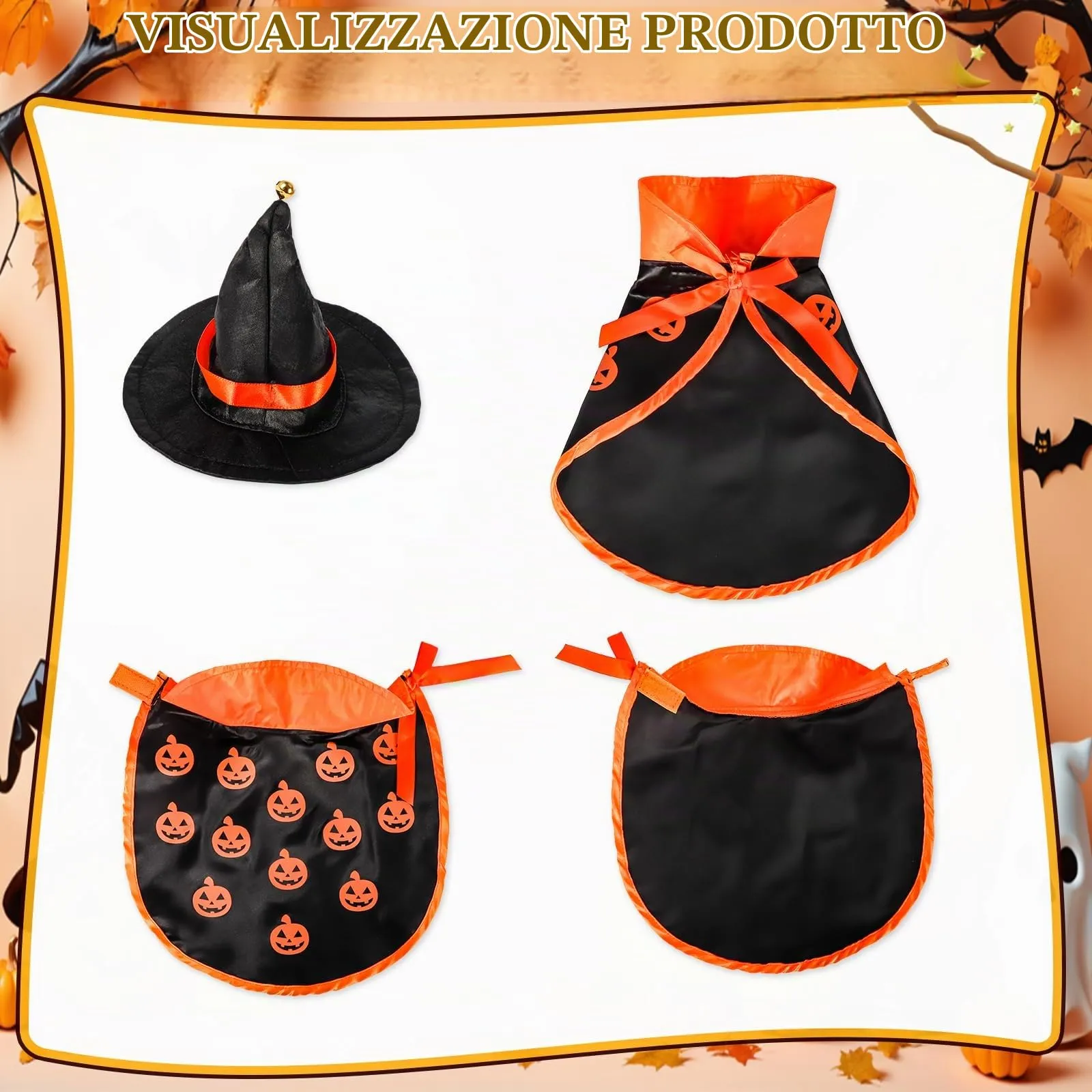 KufaerBeam Costume da Vampiro per Cani di Piccola Taglia e Gatti - immagine 6