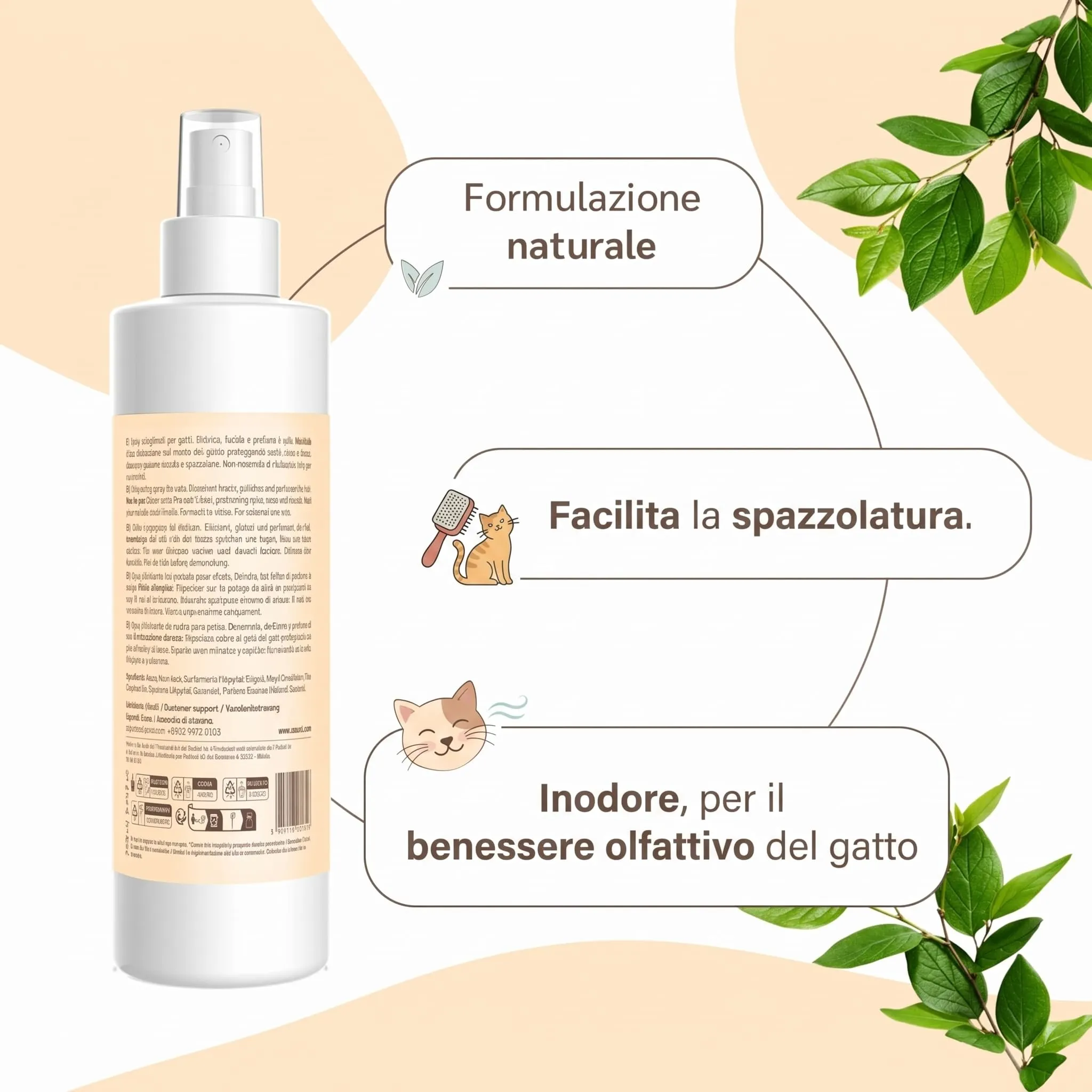 amusi Spray Sciogli Nodi per Gatti, 250 ml - immagine 2