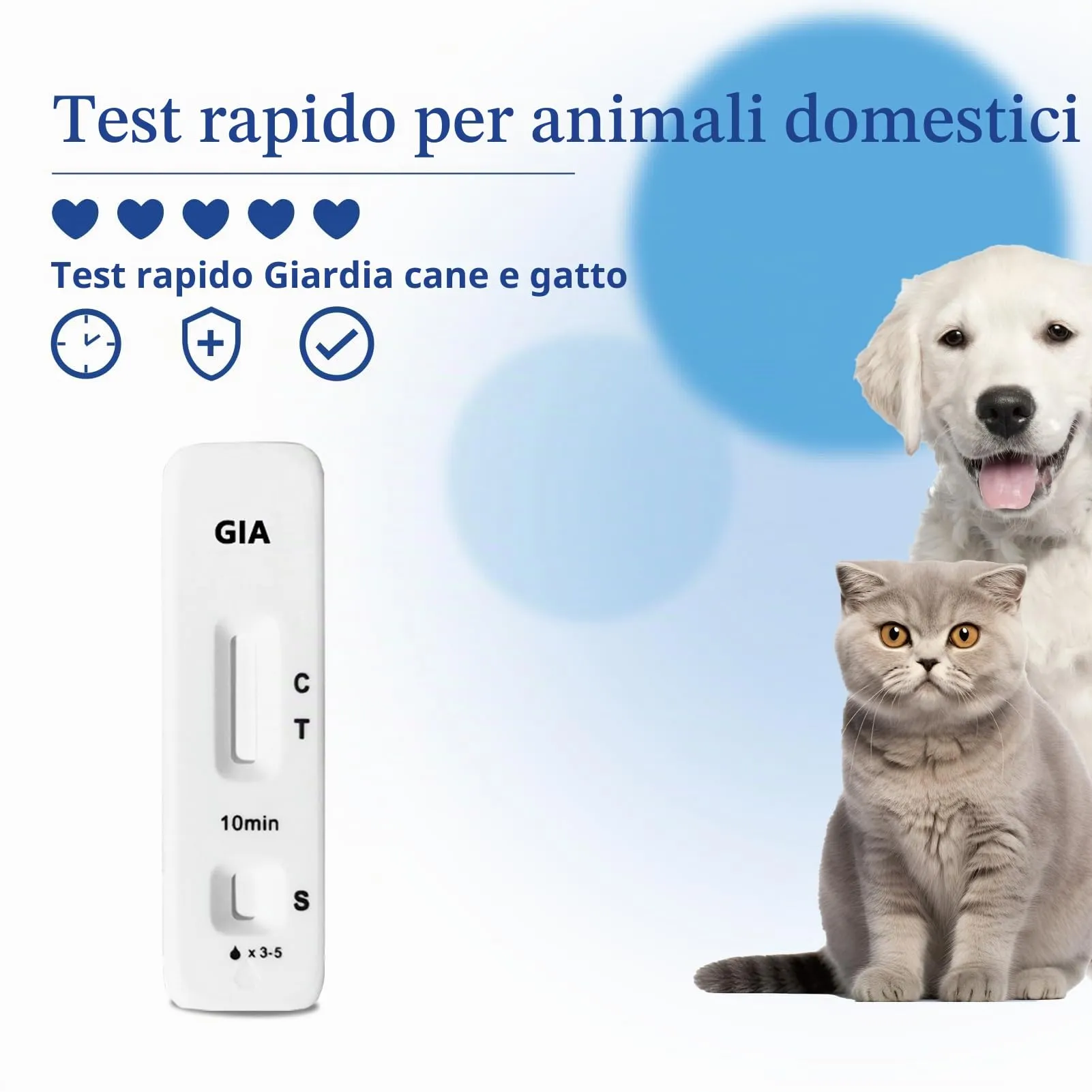 BELABB Test Rapido per Giardia per Cani e Gatti, 2 Pack - immagine 2