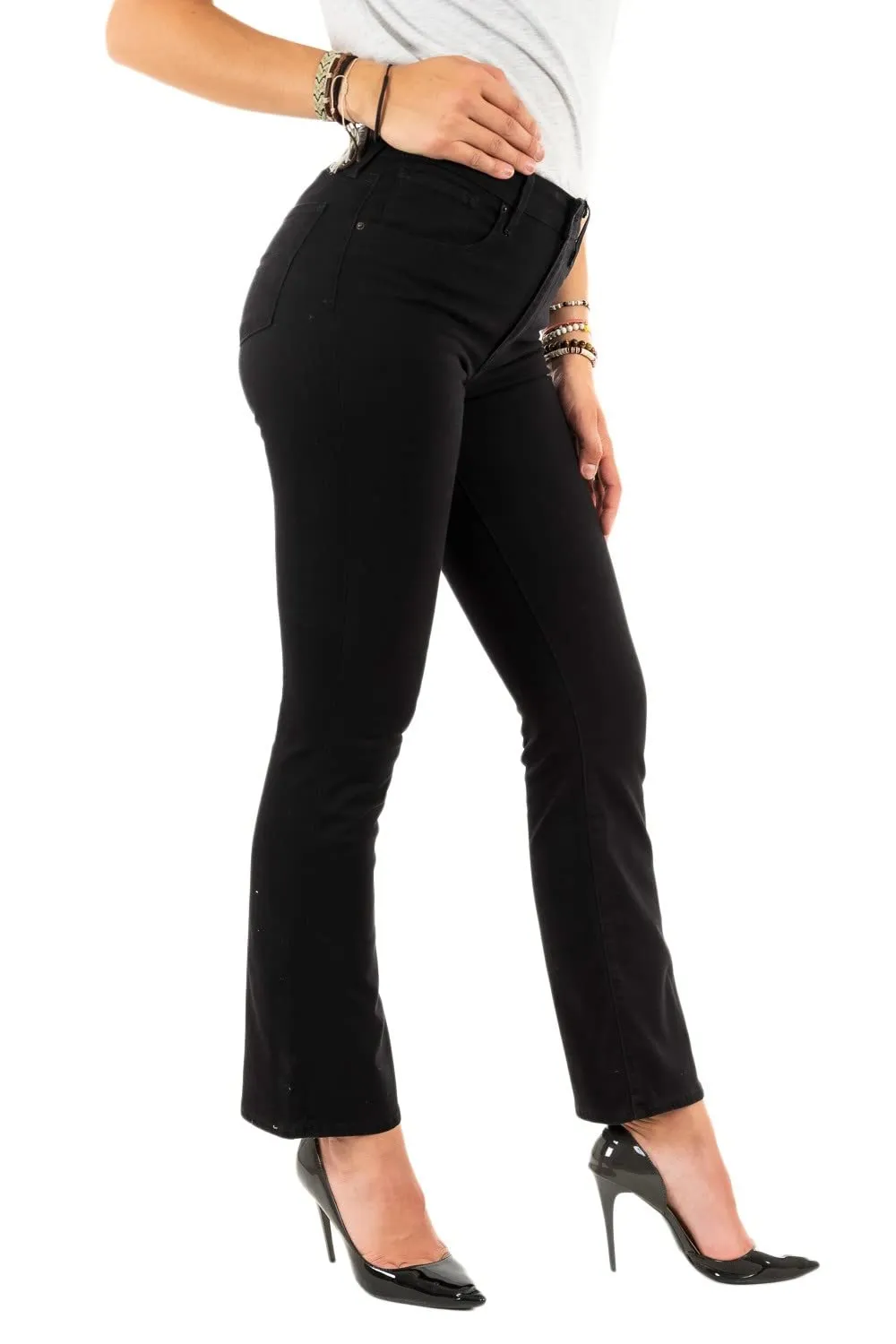 Levi's 725 High Rise Bootcut Jeans Donna, Nero (Black Sheep), 26W / 30L - immagine 1