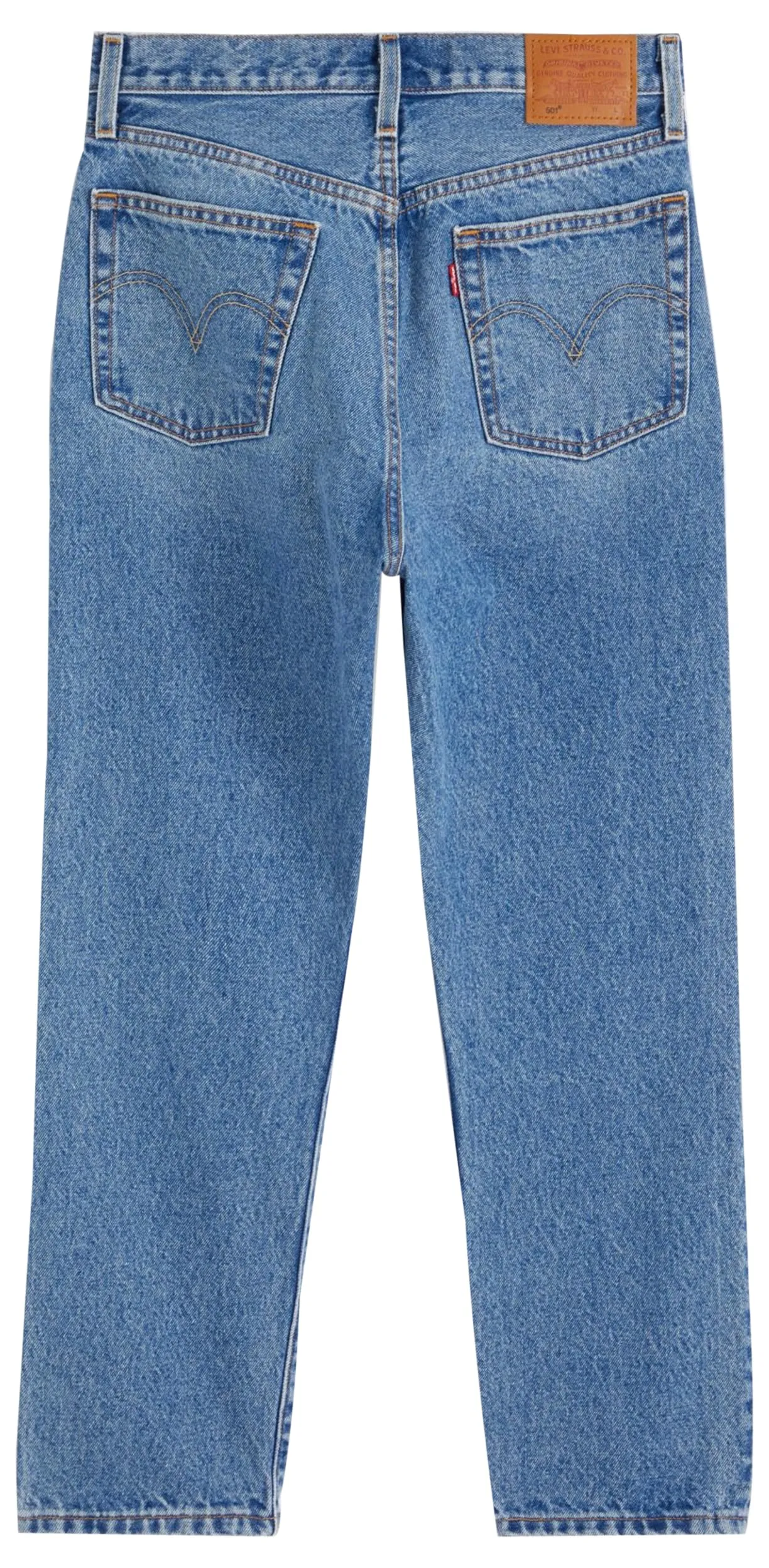 Levi's 501 Crop Jeans Donna, Medium Indigo Worn In, 30W / 26L - immagine 5