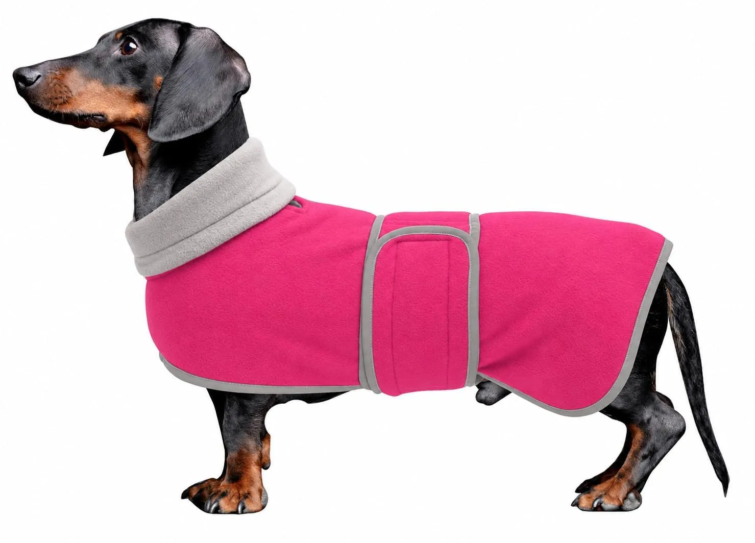 Morezi Cappotto Invernale per Cani con Pettorina, Rosa, XS - immagine 1