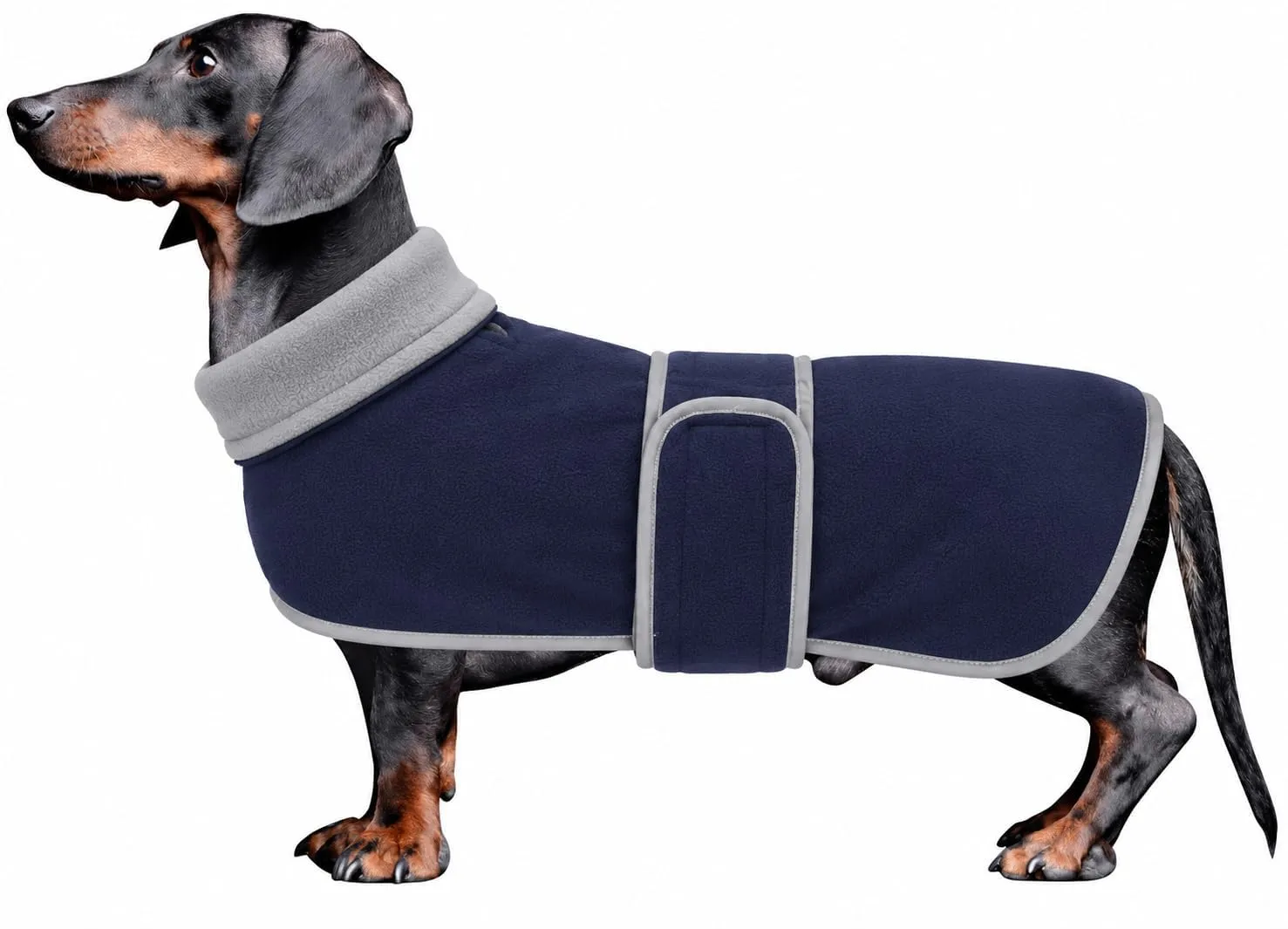 Morezi Cappotto Invernale per Cani con Pettorina, Navy, XS - immagine 1