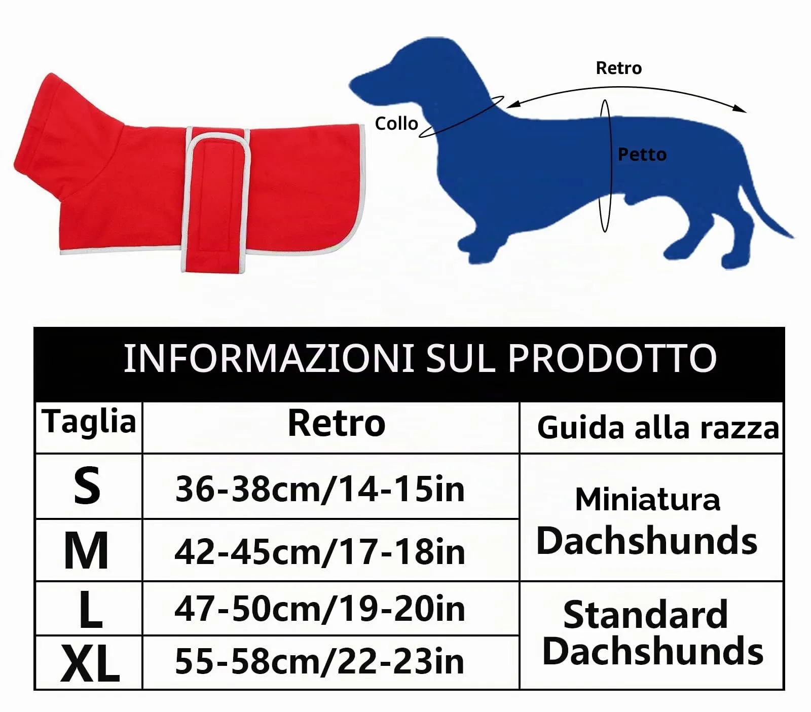 Morezi Cappotto Invernale per Cani con Pettorina, Rosso, M - immagine 6