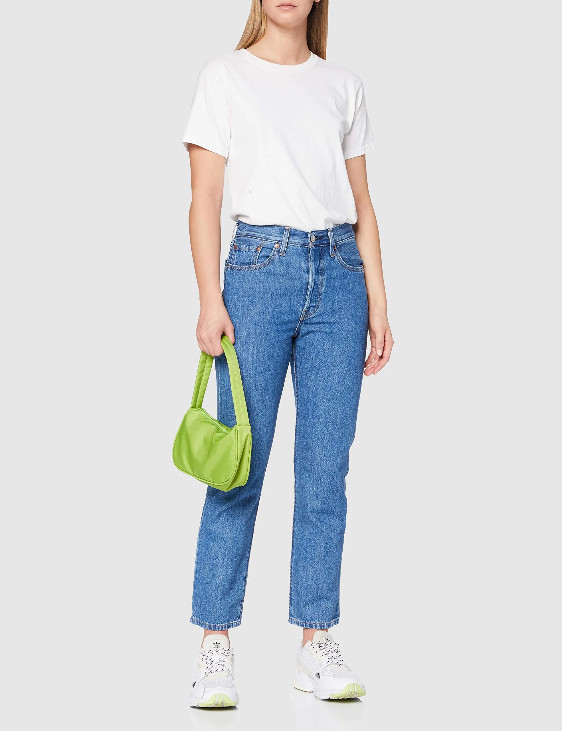 Levi's 501 Crop Jeans Donna - Sansome Breeze Stone - 30W / 26L - immagine 2