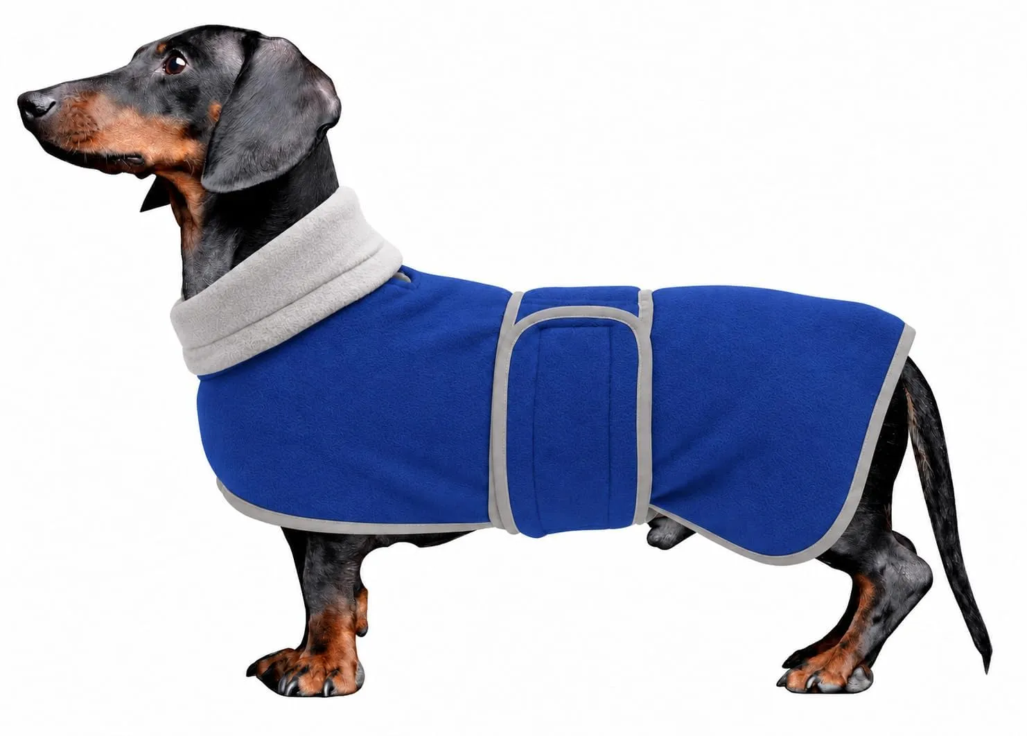 Morezi Cappotto Invernale per Cani con Pettorina - Blu, L - immagine 1